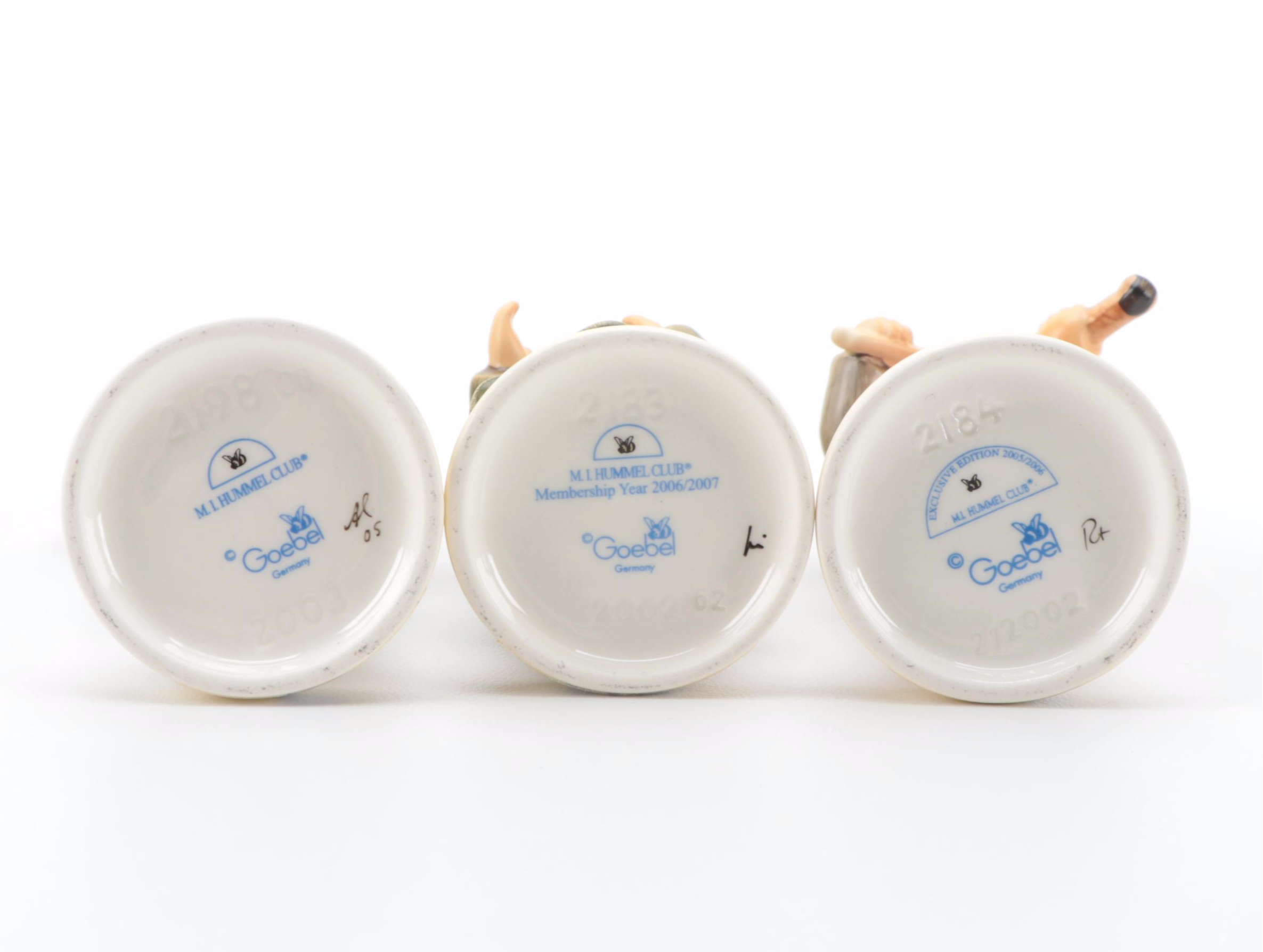 Goebel "Lamplight Caroler" with Other Singer and Musician Porcelain Figurines