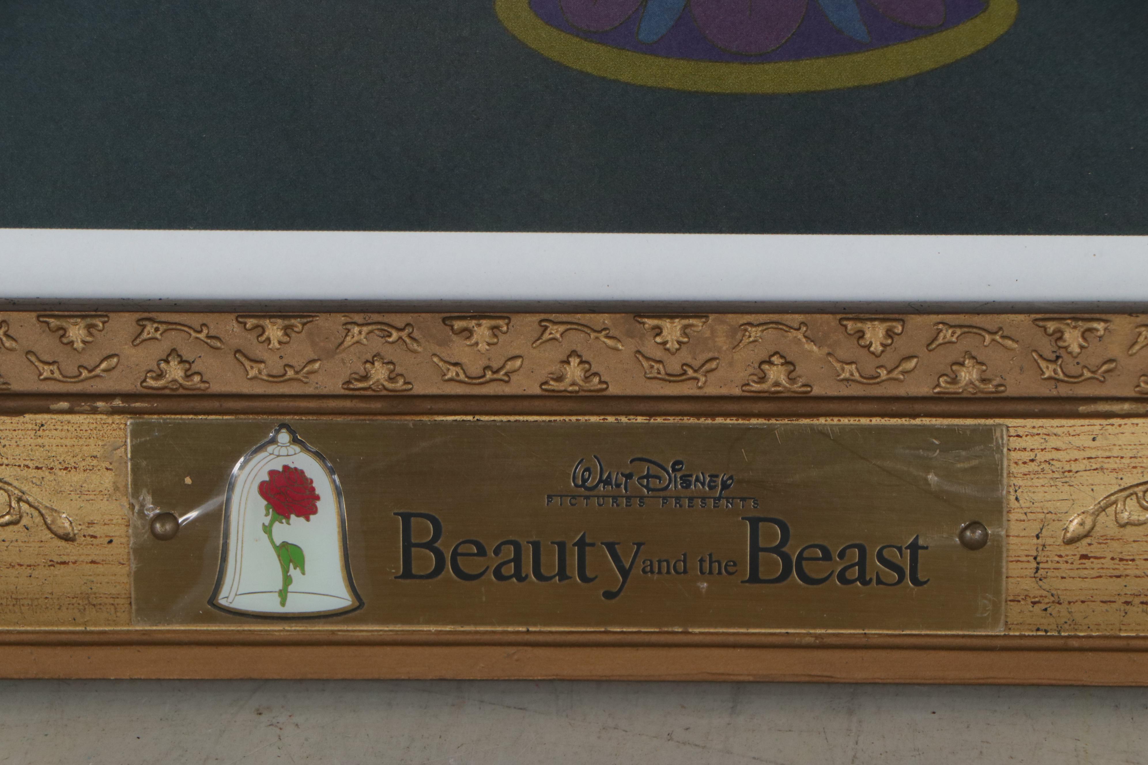 Walt Disney "Beauty and The Beast" Offset Lithographs