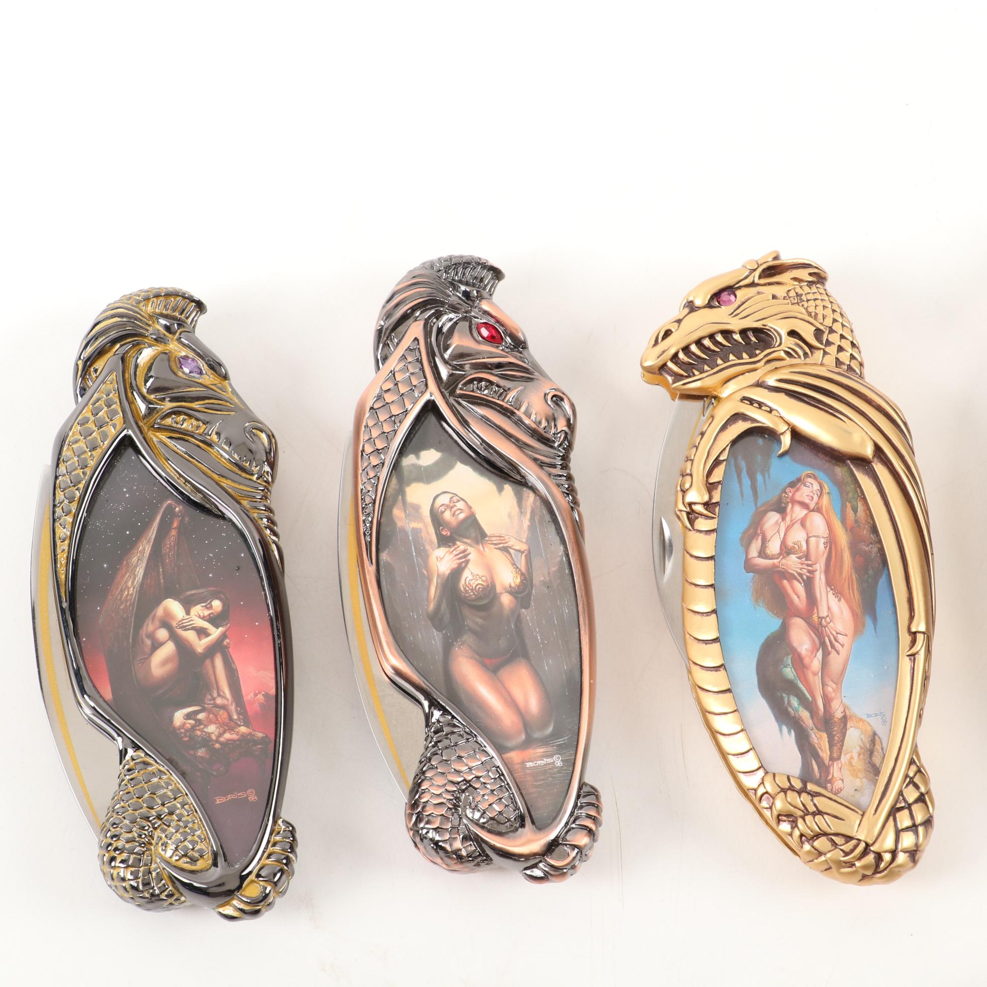 Knightstone Collections Fantasy Collectors Knives, Artwork by Boris Vallejo