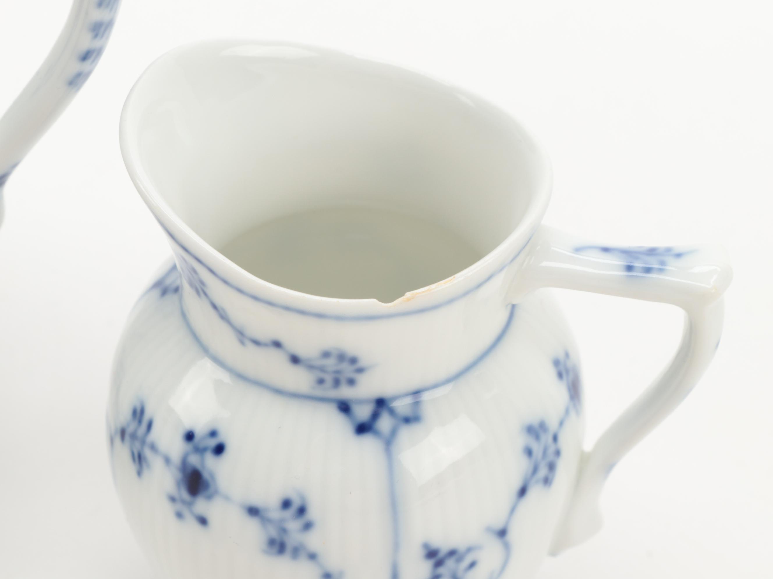 Royal Copenhagen "Blue Fluted" Platter and Other Tableware, Early to Mid-20th C.