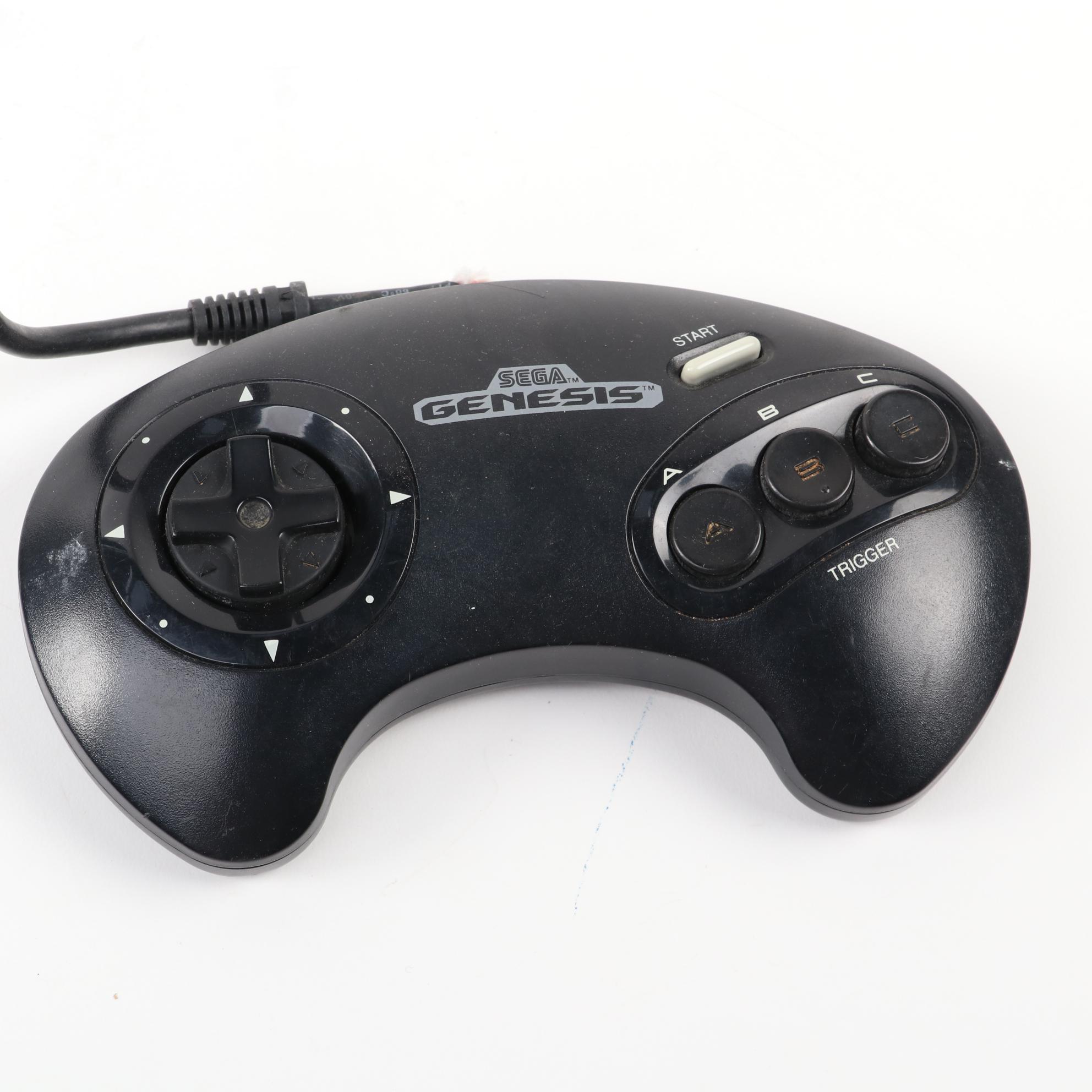 Sega Genesis and 32X Game Cartridges and Controller Collection