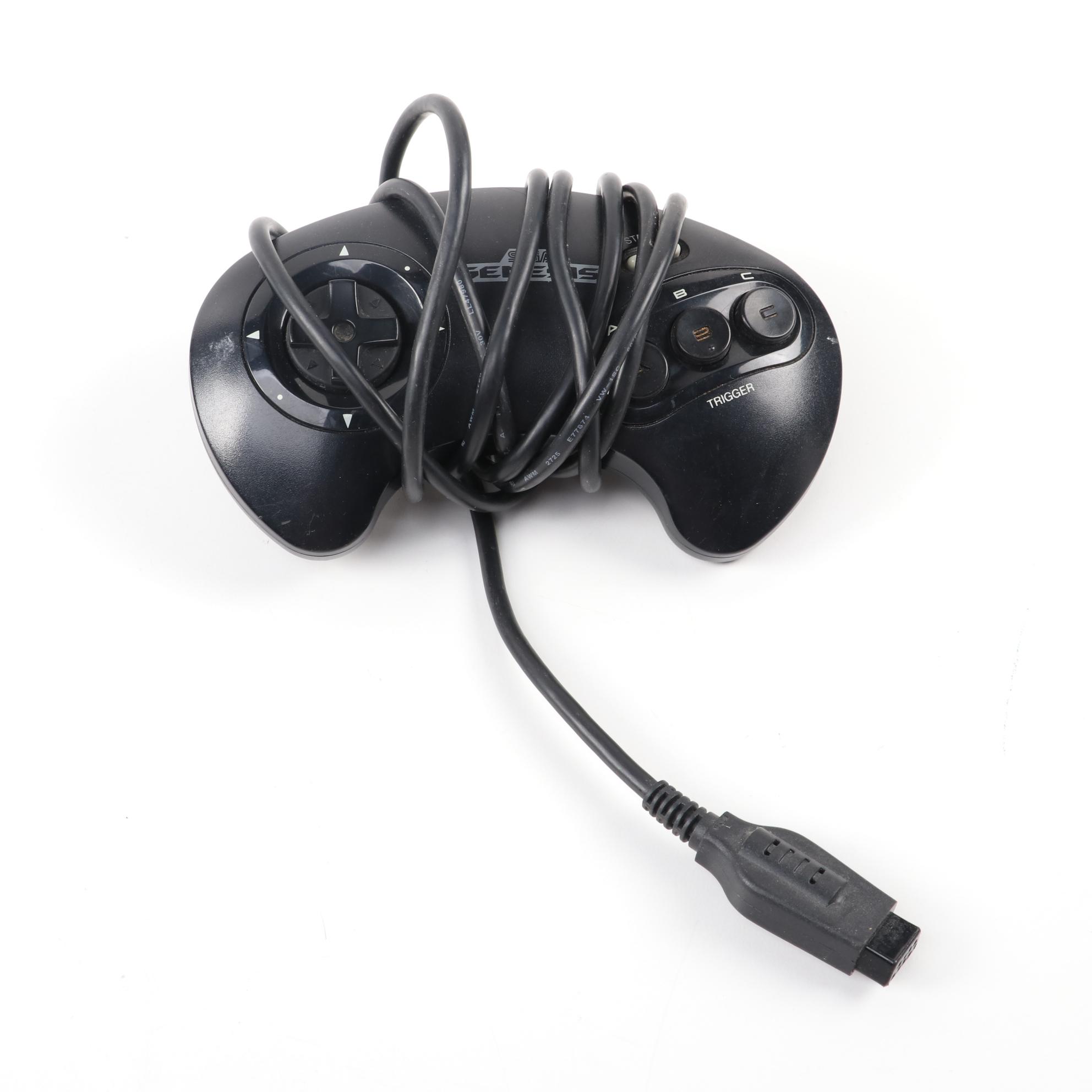 Sega Genesis and 32X Game Cartridges and Controller Collection