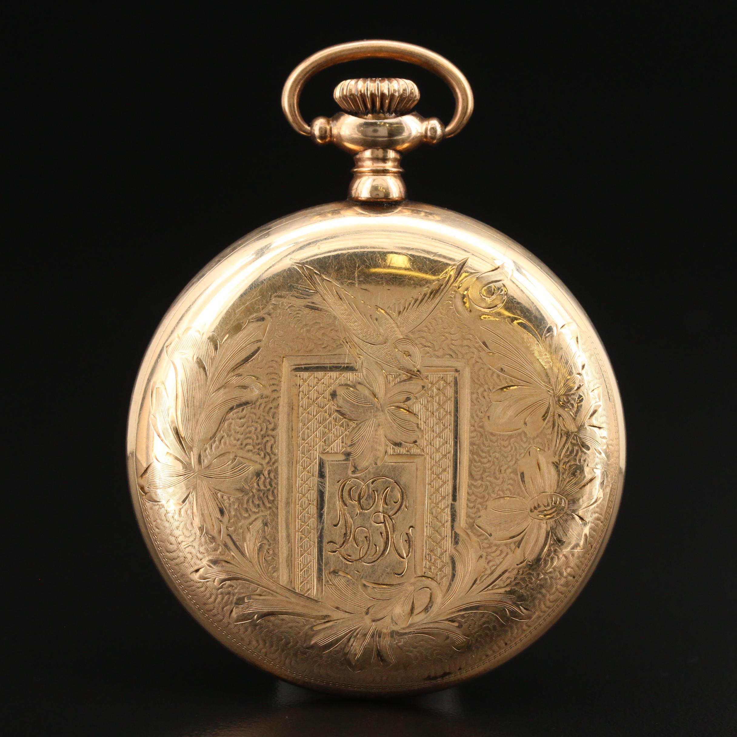 1913 Howard Gold Filled Pocket Watch