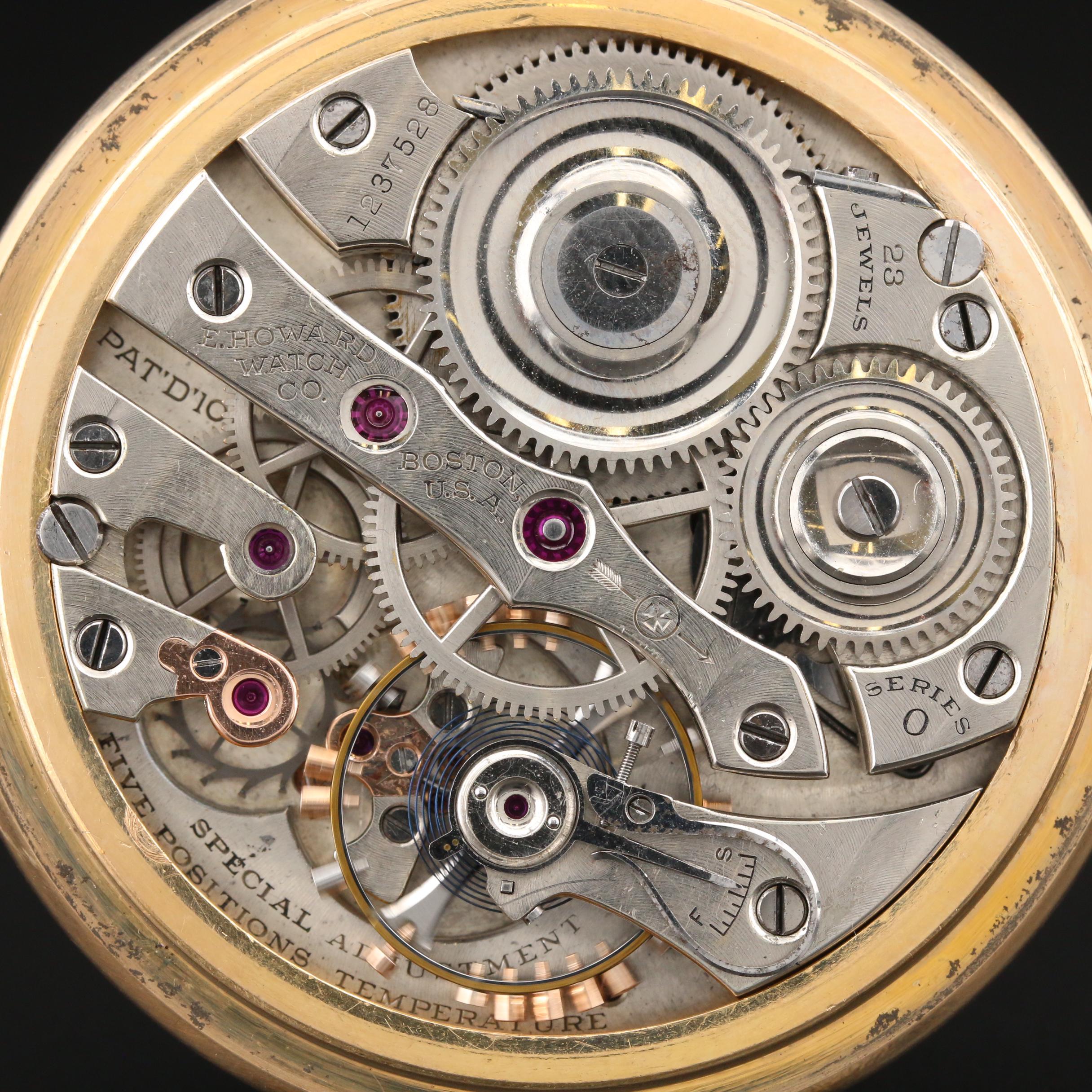 1913 Howard Gold Filled Pocket Watch