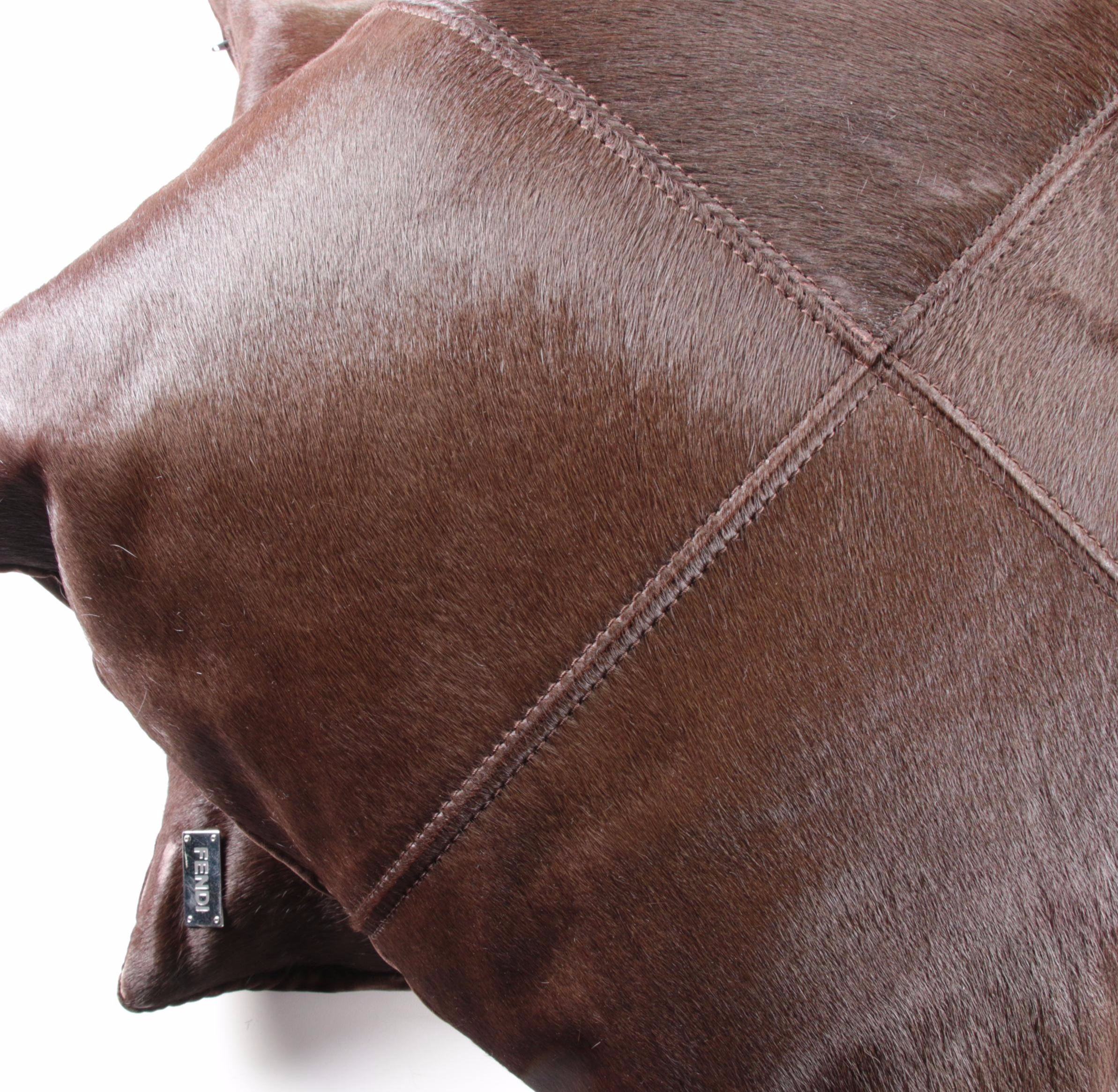 Fendi Casa Cowhide Down Throw Pillows