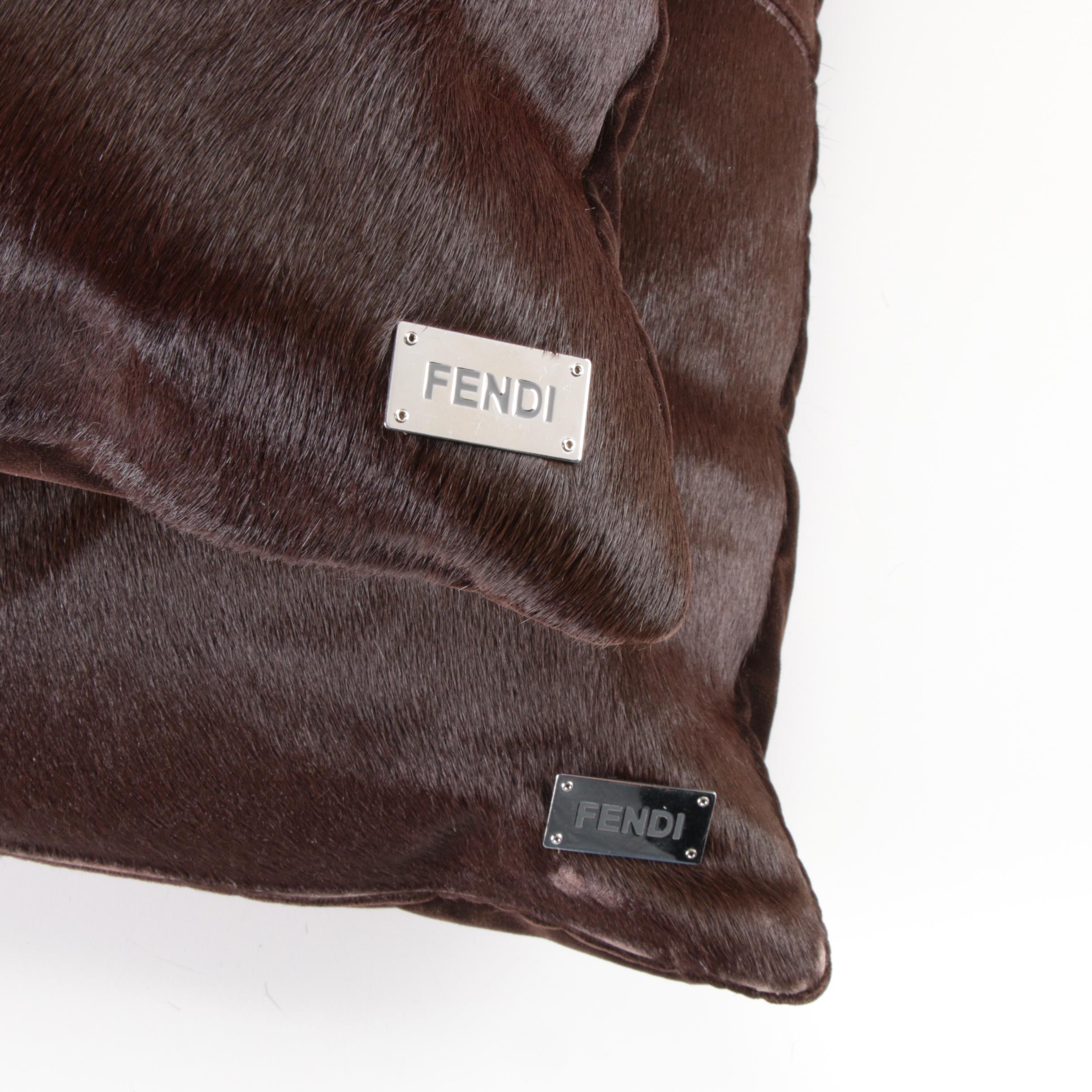 Fendi Casa Cowhide Down Throw Pillows