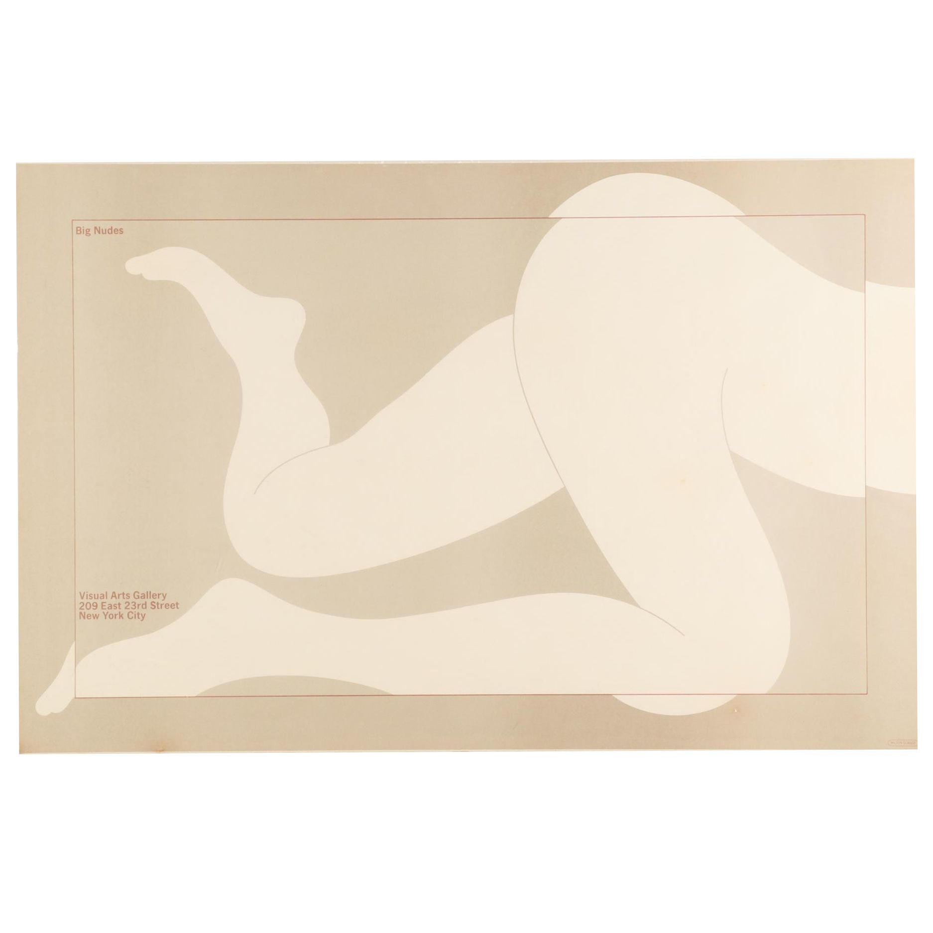 Color Lithograph Poster after Milton Glaser "Big Nudes"