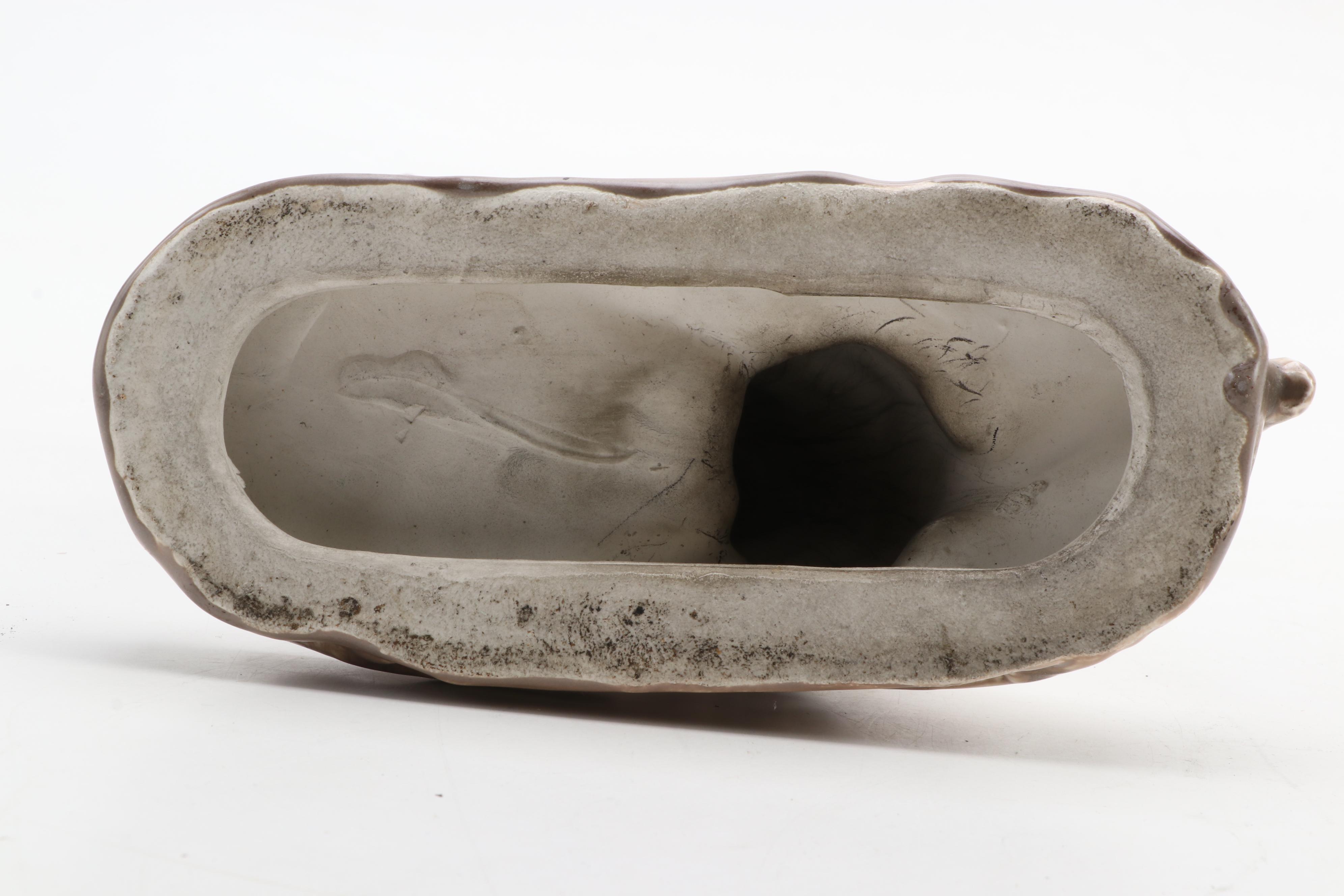 Mosaic Tile Co. German Shepherd  Ceramic Figurines, Mid-20th Century