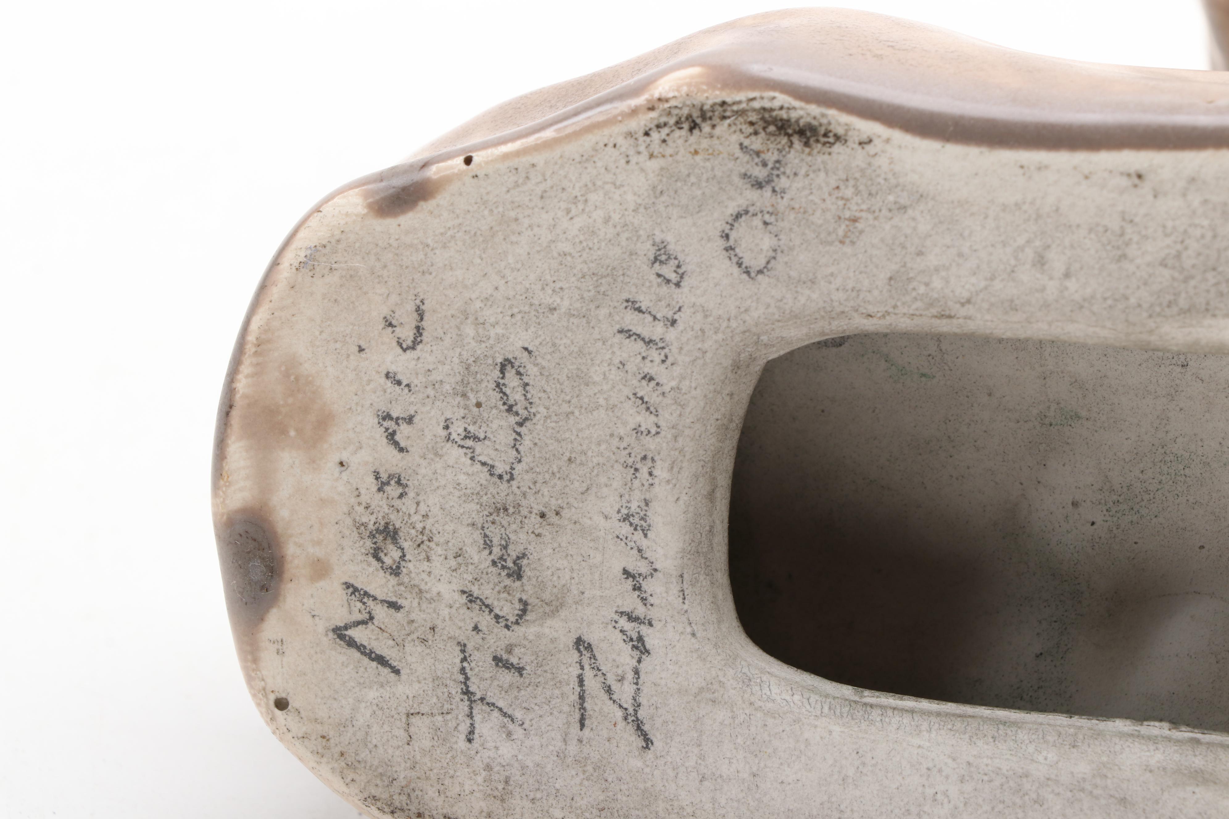 Mosaic Tile Co. German Shepherd  Ceramic Figurines, Mid-20th Century