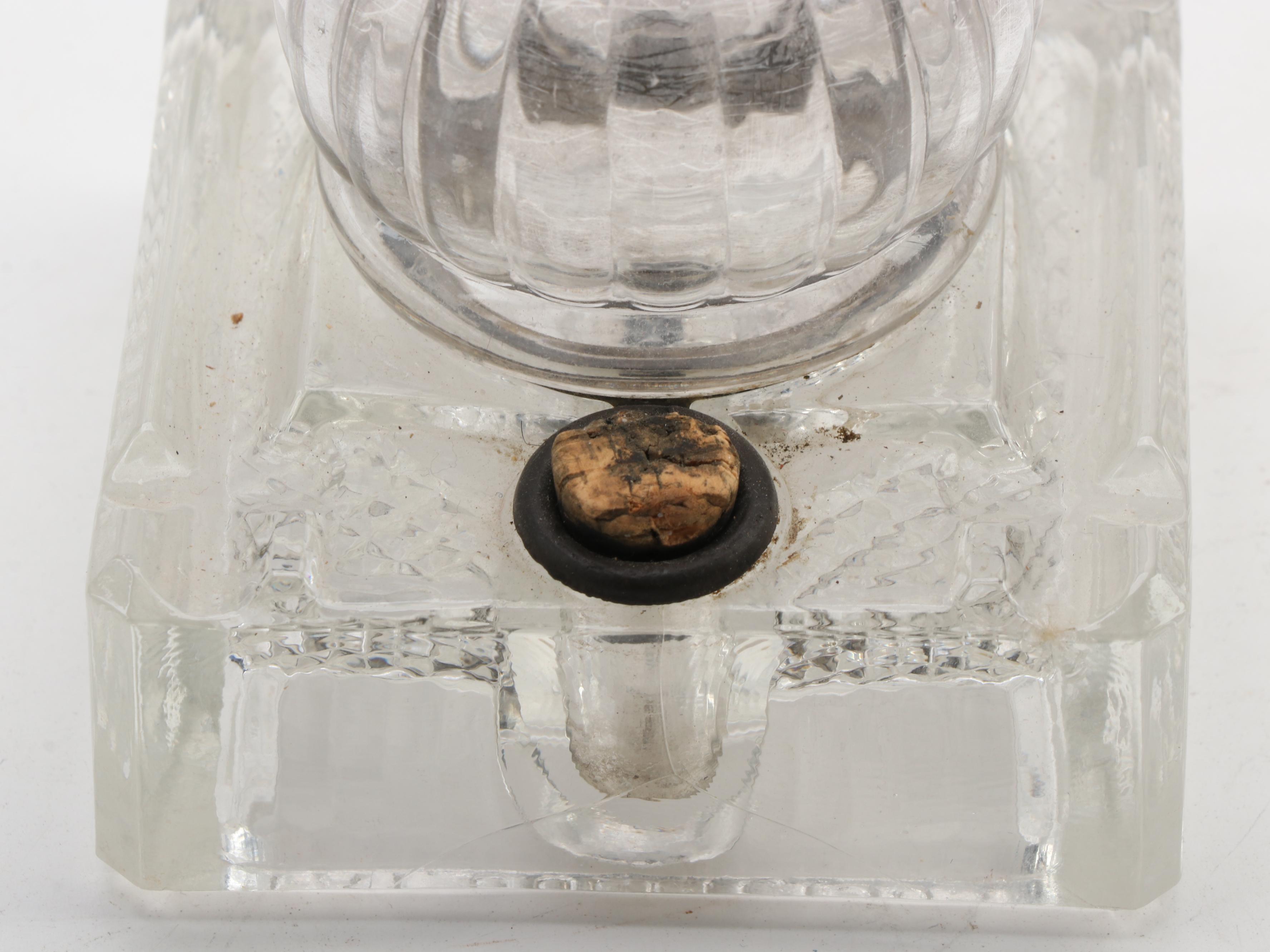 Sengbusch Bakelite Self-Closing Inkwell Set with Other Glass Inkwells