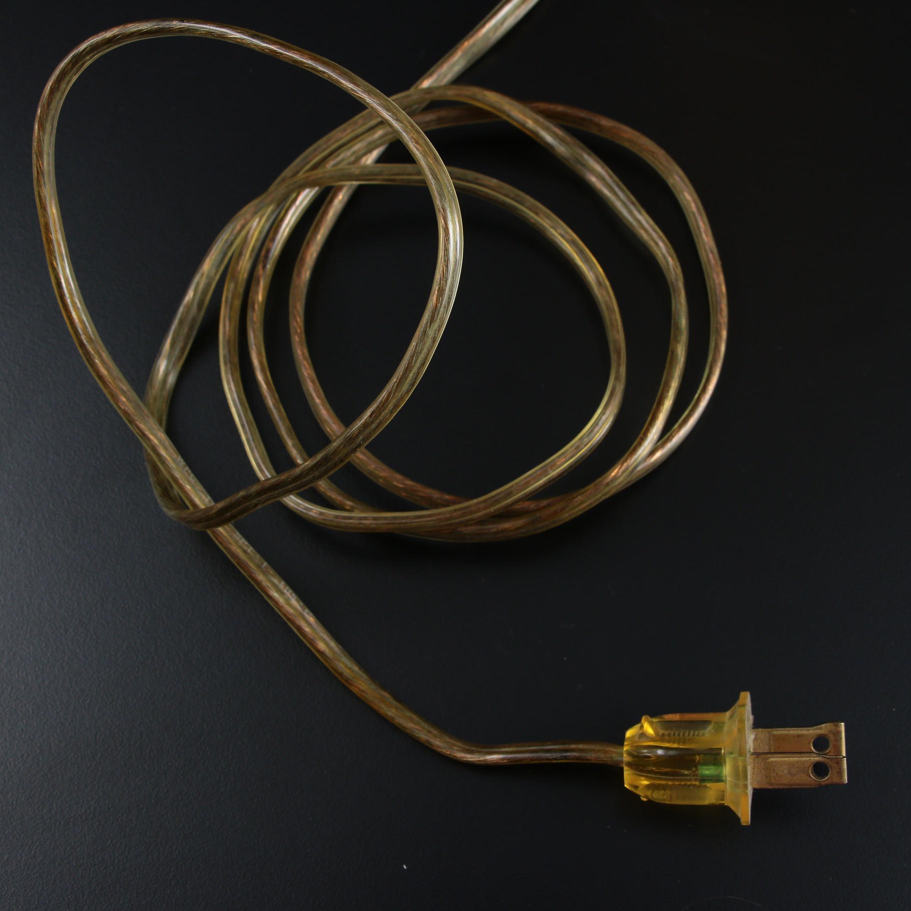 Brass Mantel Luster Table Lamp with Fenton Honeysuckle Coin Dot Glass Shade