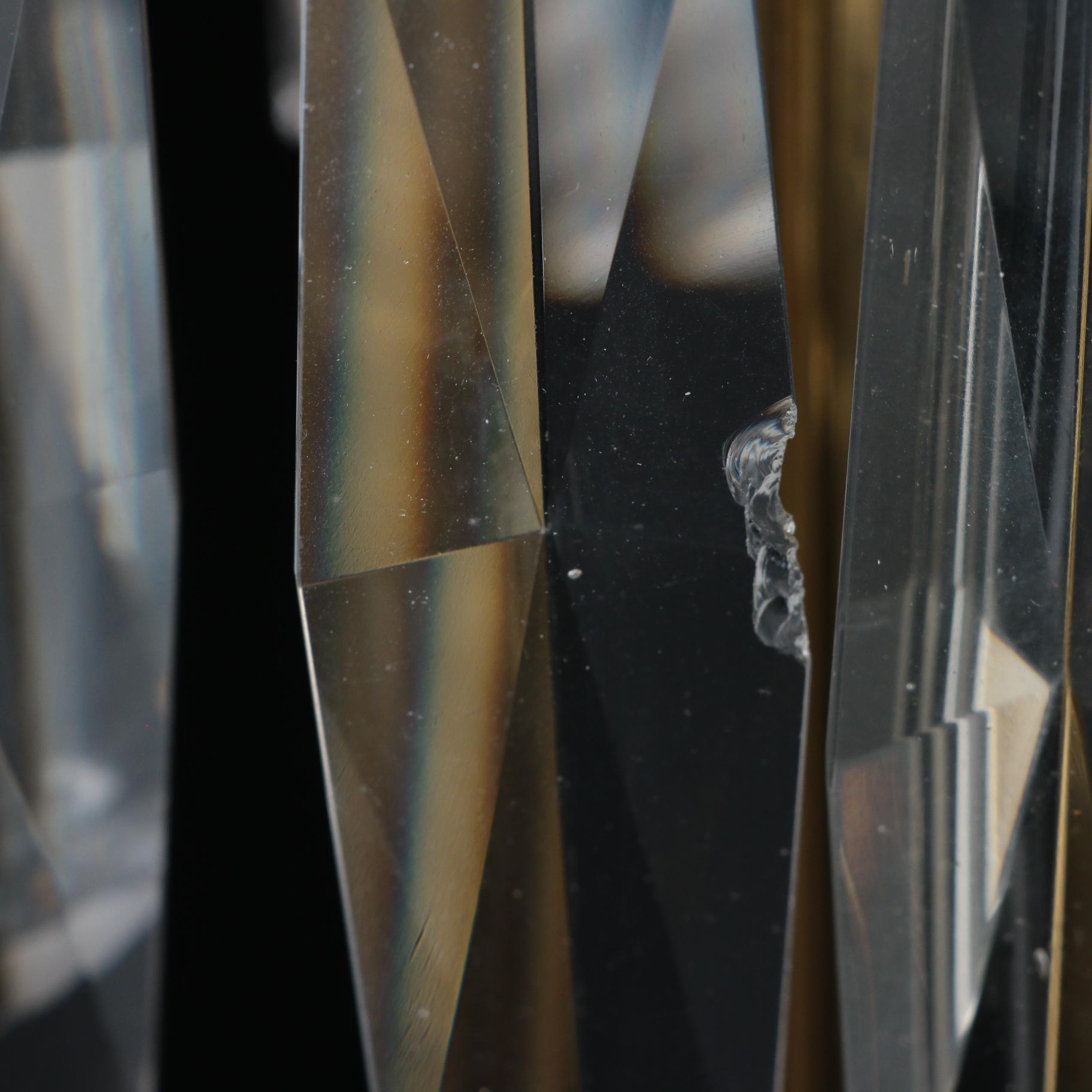 Brass Mantel Luster Table Lamp with Fenton Honeysuckle Coin Dot Glass Shade