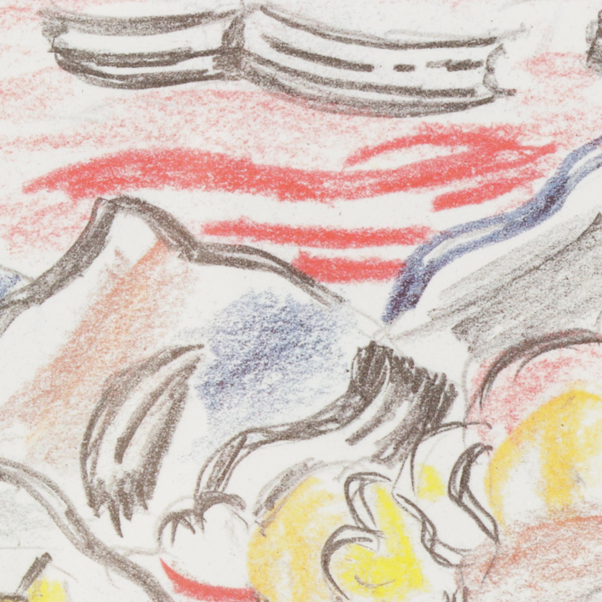 Offset Lithograph after Roy Lichtenstein "Red Sky," 1986