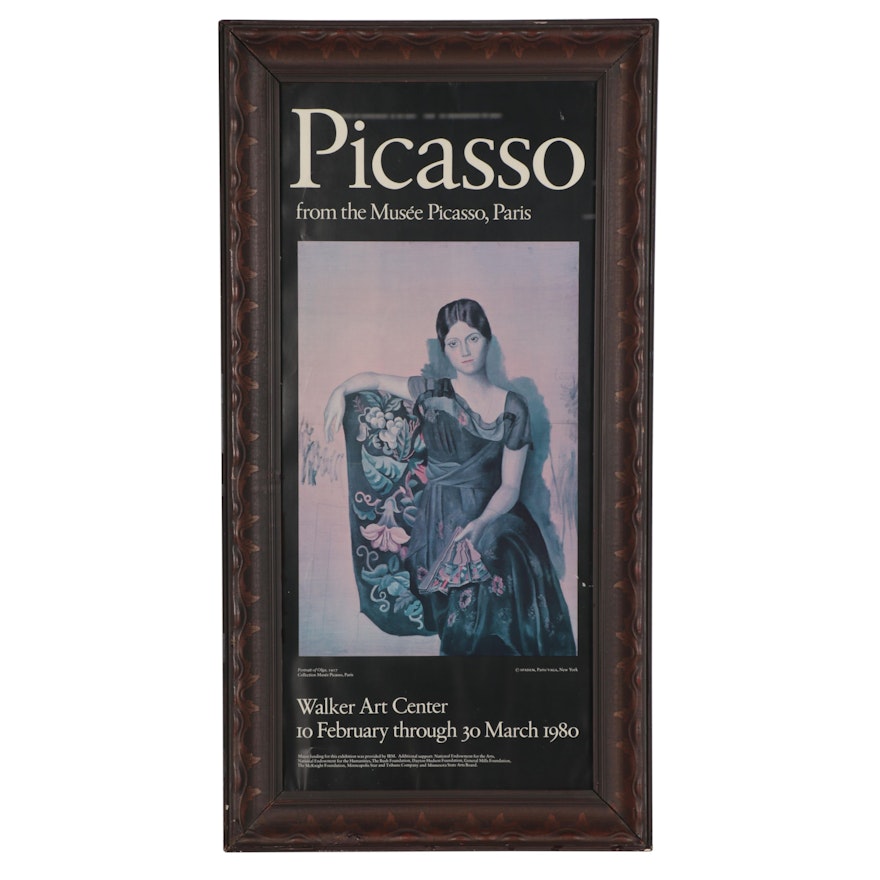 Walker Art Center Offset Lithograph Exhibition Poster "Picasso," 1980