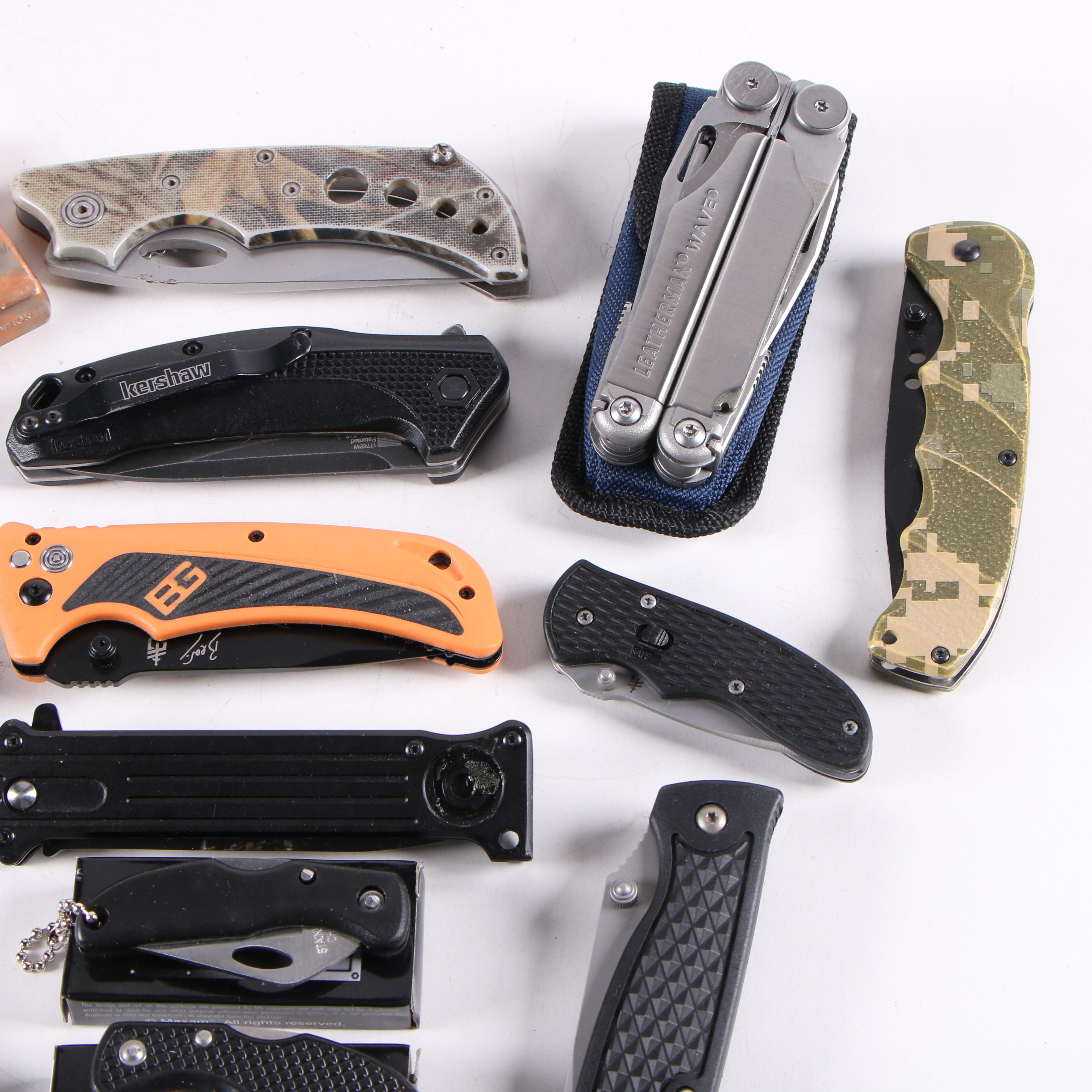 Gerber Spring Assisted Knife Set, Folding Knives, and Limited Edition Lighter
