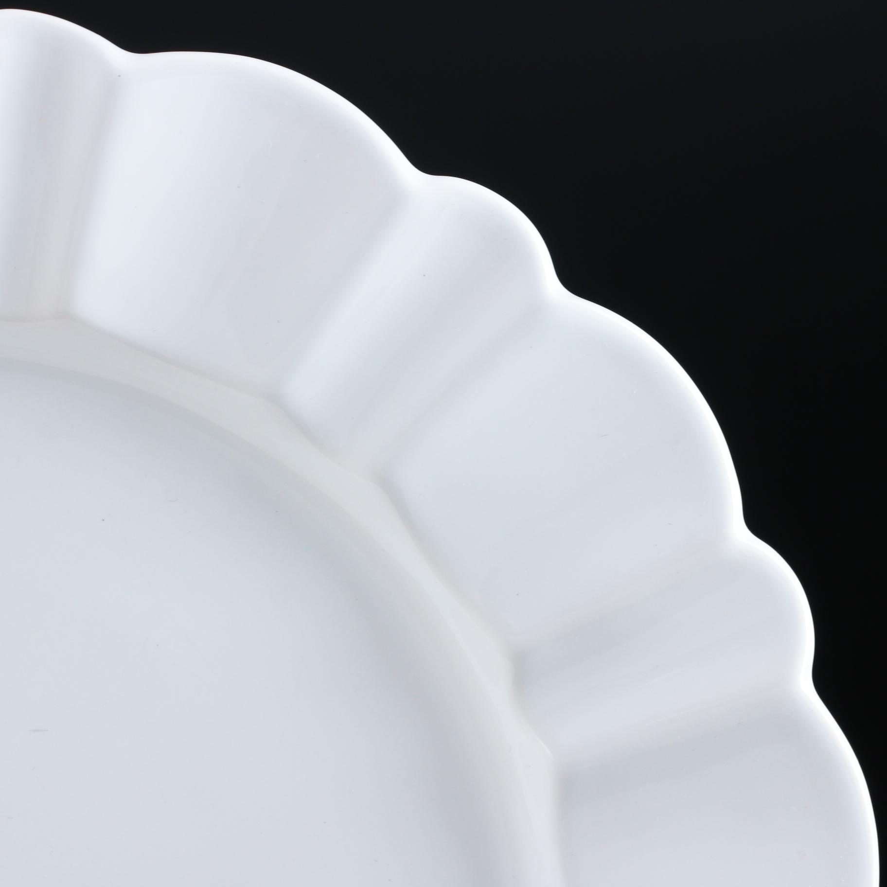 Porta "Alberi White" Ceramic Dinner Plates, Late 20th Century
