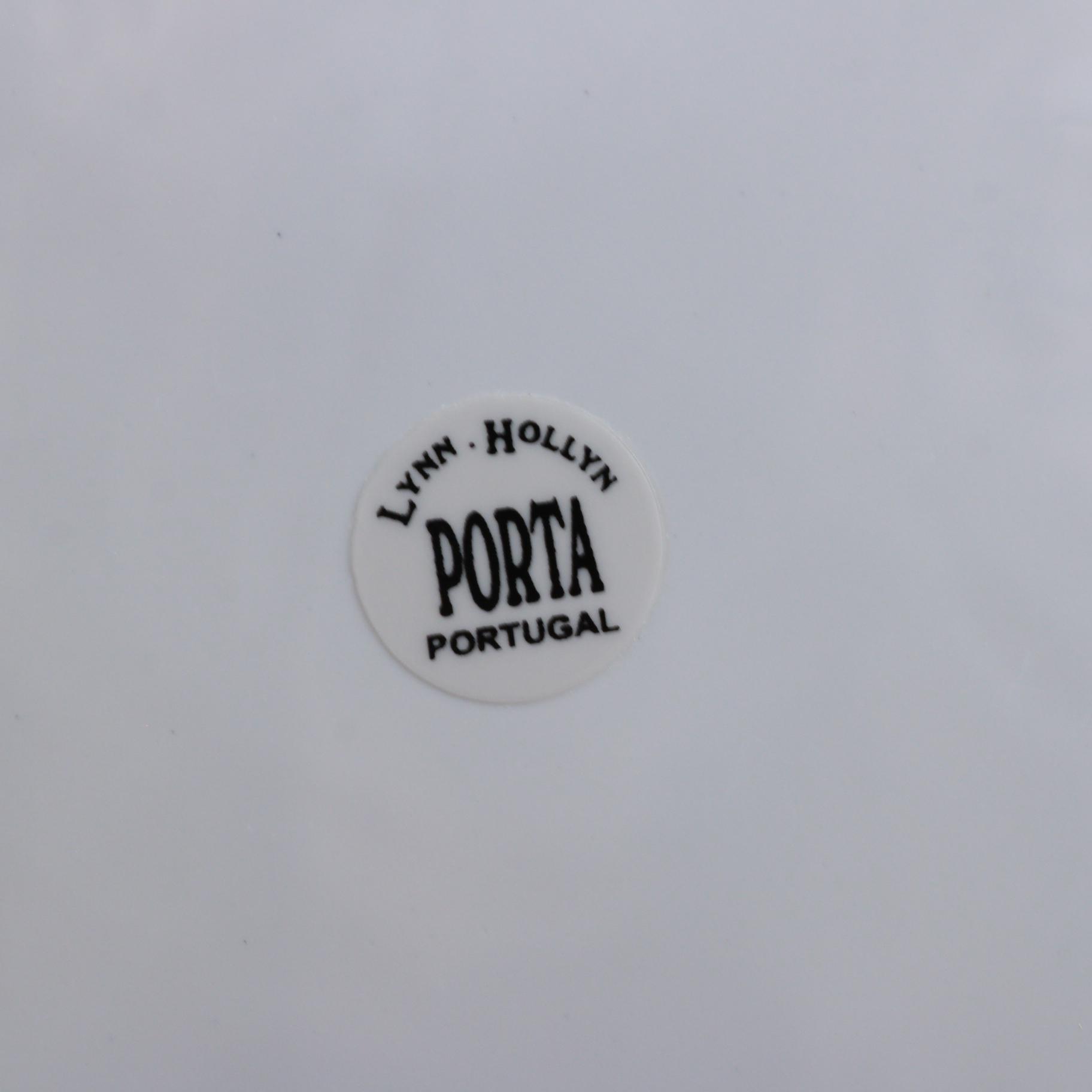 Porta "Alberi White" Ceramic Dinner Plates, Late 20th Century