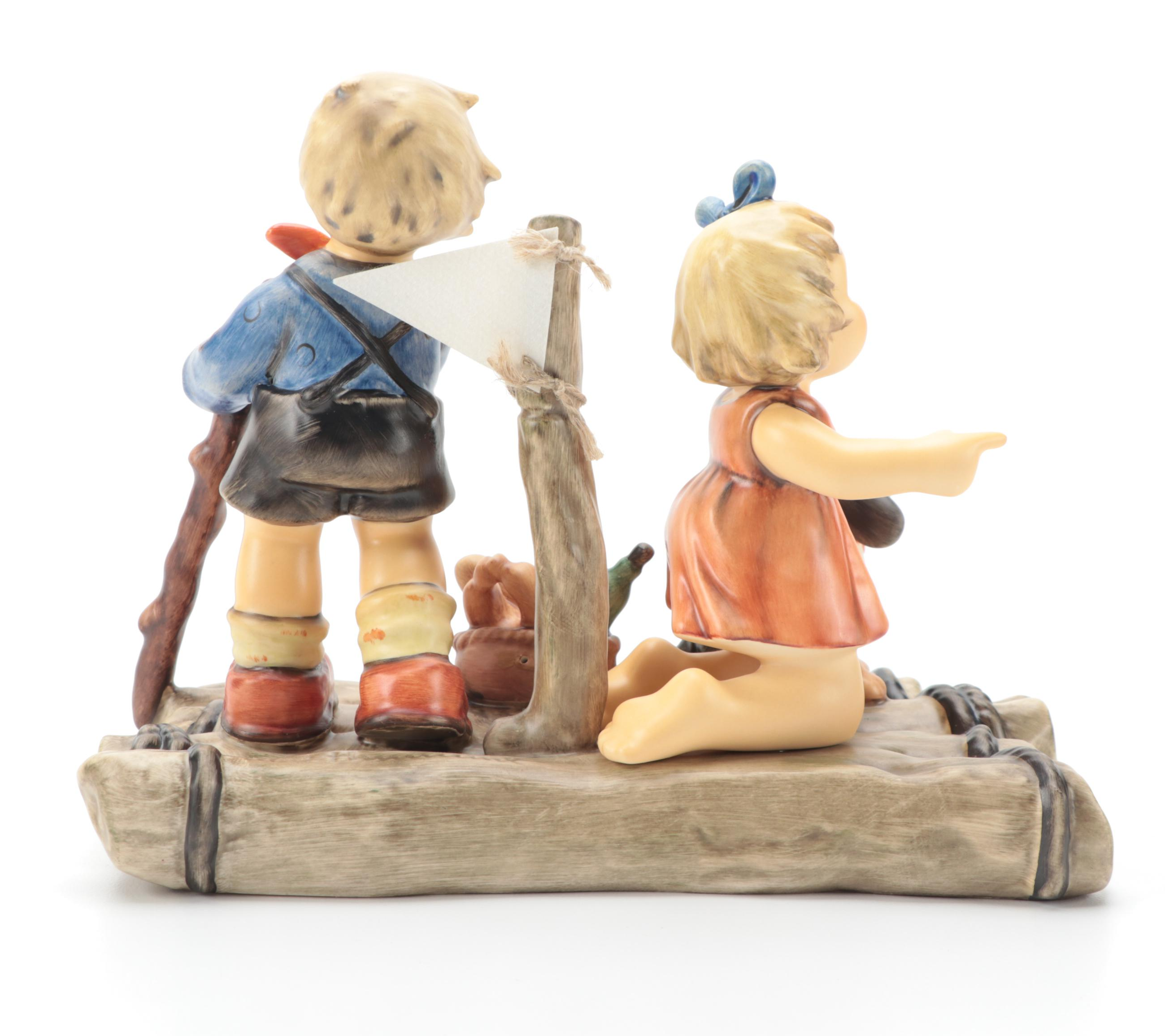 Goebel Hummel Porcelain Figurines Including "American Spirit" and "Scooter Time"