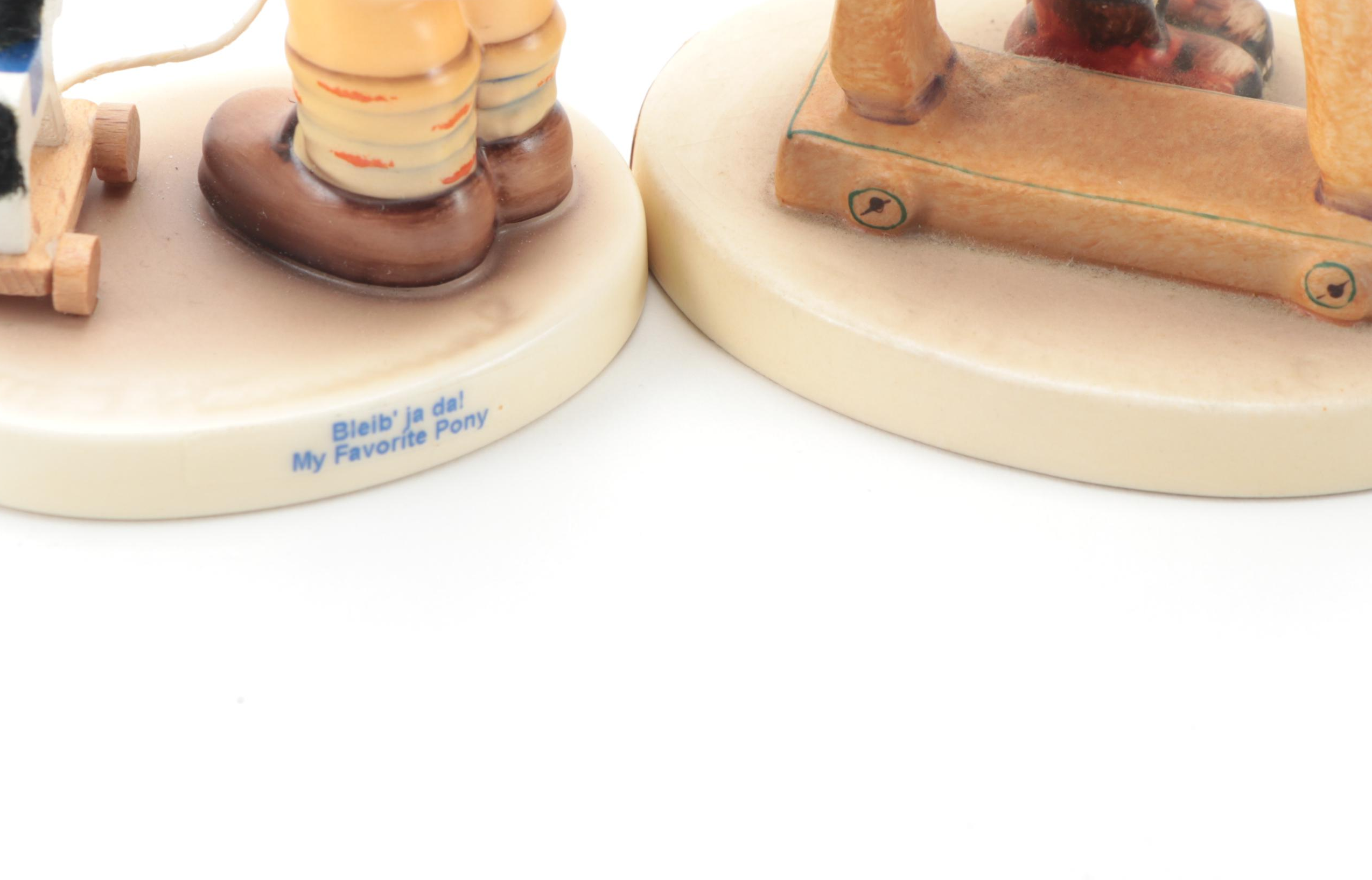 Goebel Porcelain Figurines Including "Fascination", "All Aboard" and Others