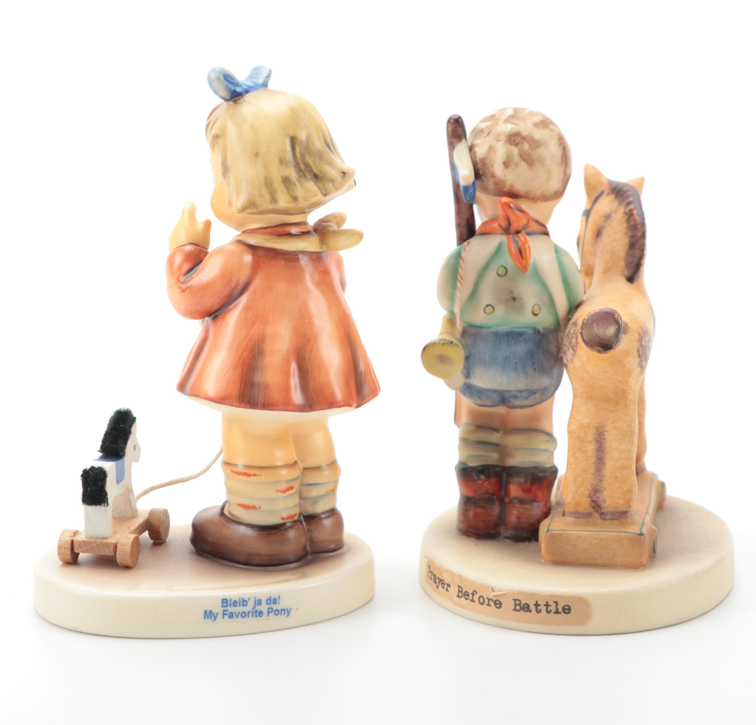Goebel Porcelain Figurines Including "Fascination", "All Aboard" and Others