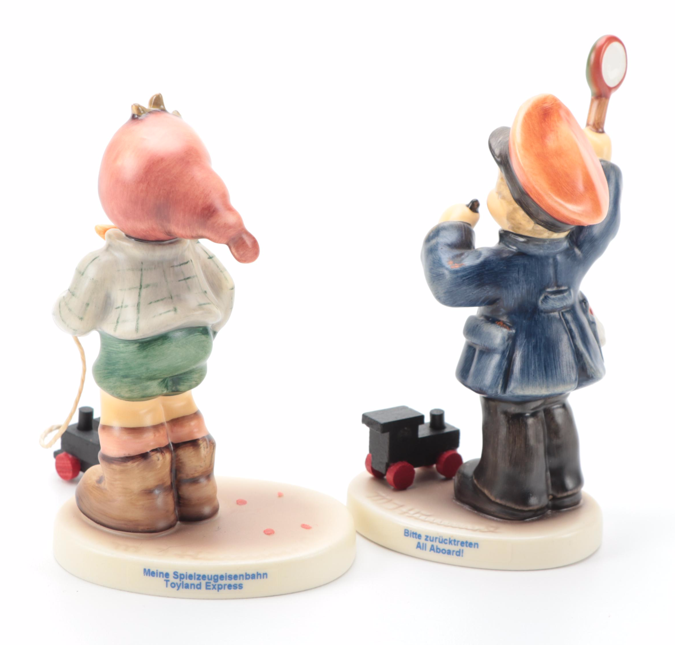 Goebel Porcelain Figurines Including "Fascination", "All Aboard" and Others