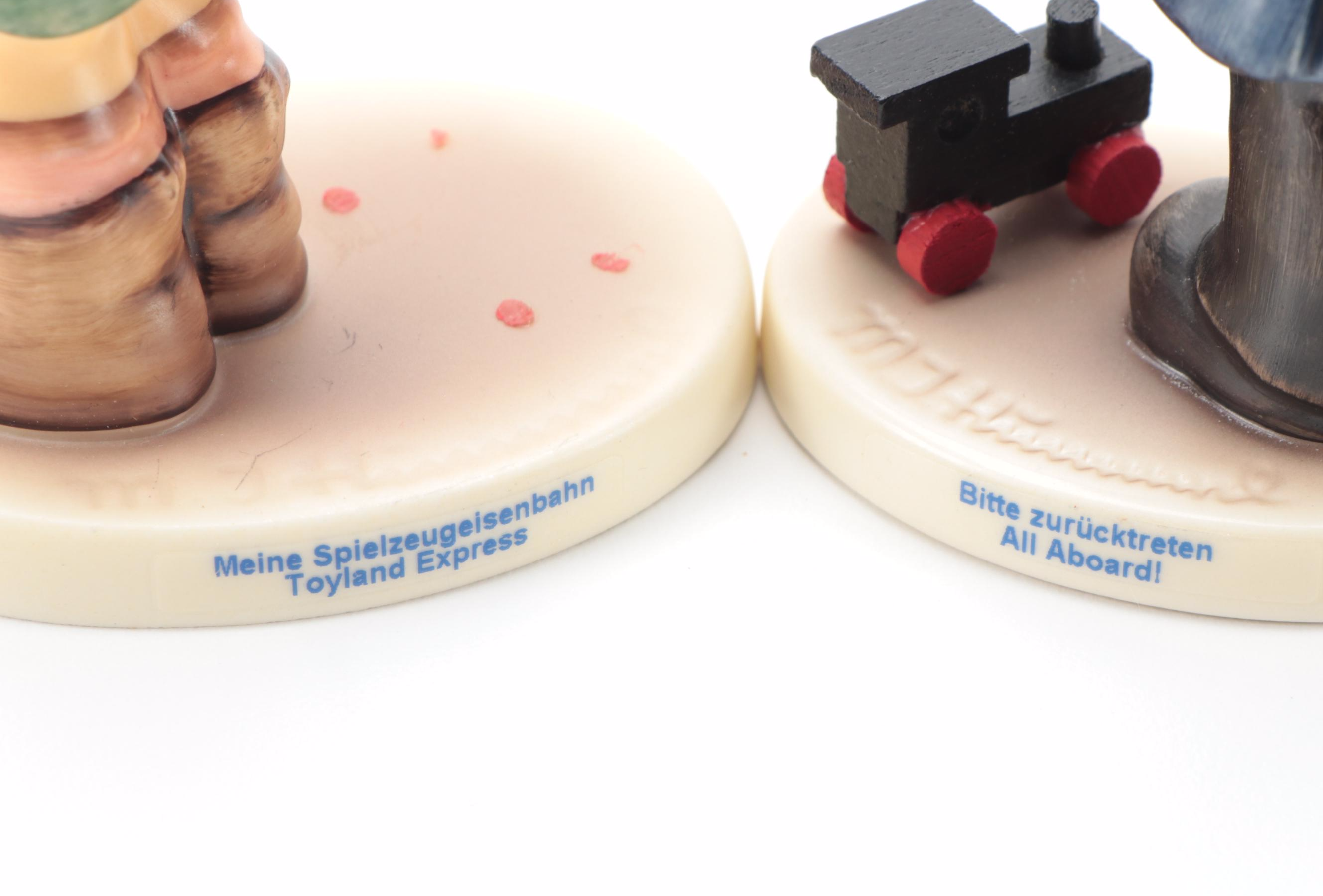 Goebel Porcelain Figurines Including "Fascination", "All Aboard" and Others