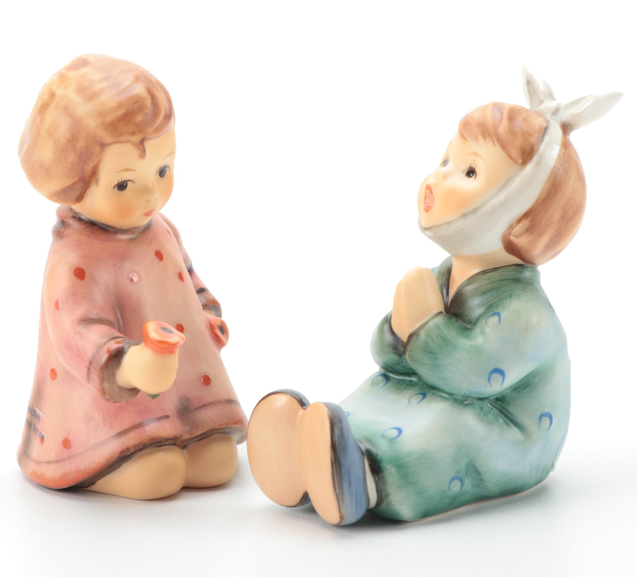 Goebel Porcelain Figurines Including "Fascination", "All Aboard" and Others