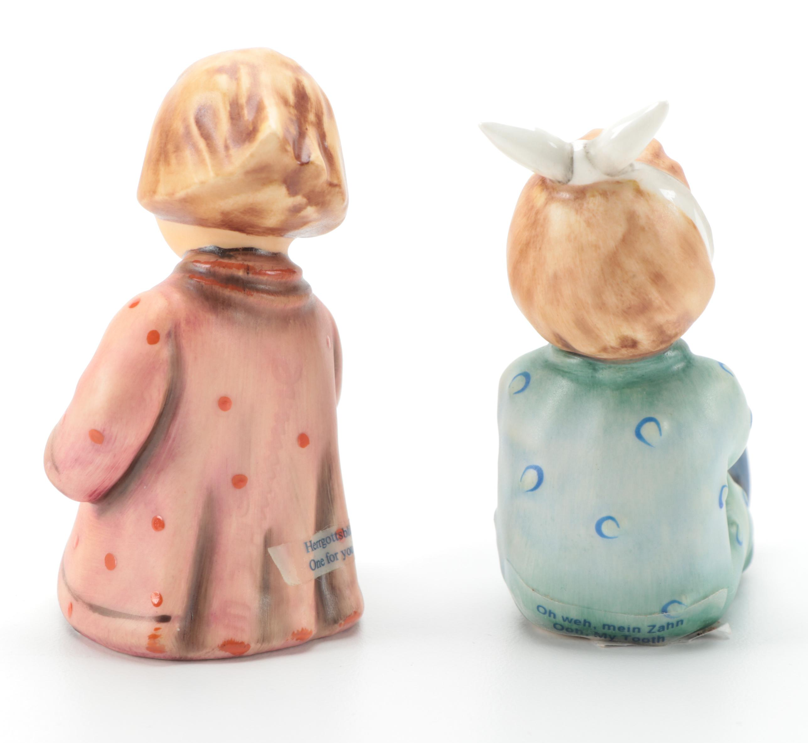Goebel Porcelain Figurines Including "Fascination", "All Aboard" and Others