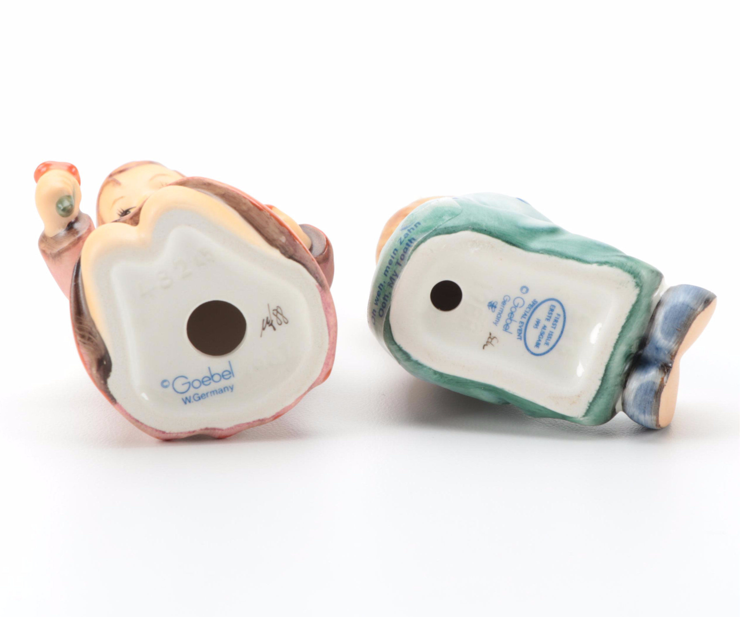 Goebel Porcelain Figurines Including "Fascination", "All Aboard" and Others