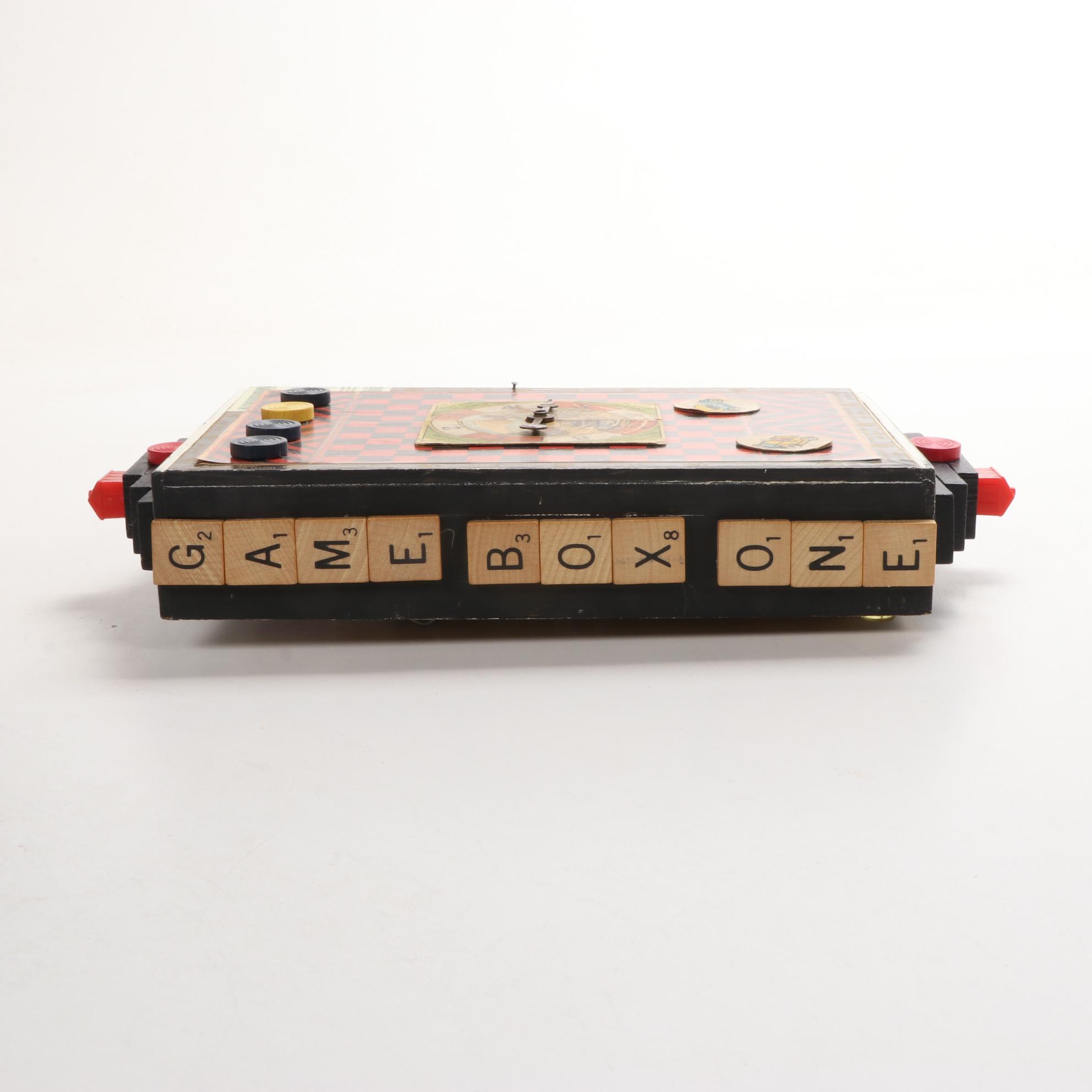 Eric Lubkeman Mixed Media Composition "Game Box One," 1997