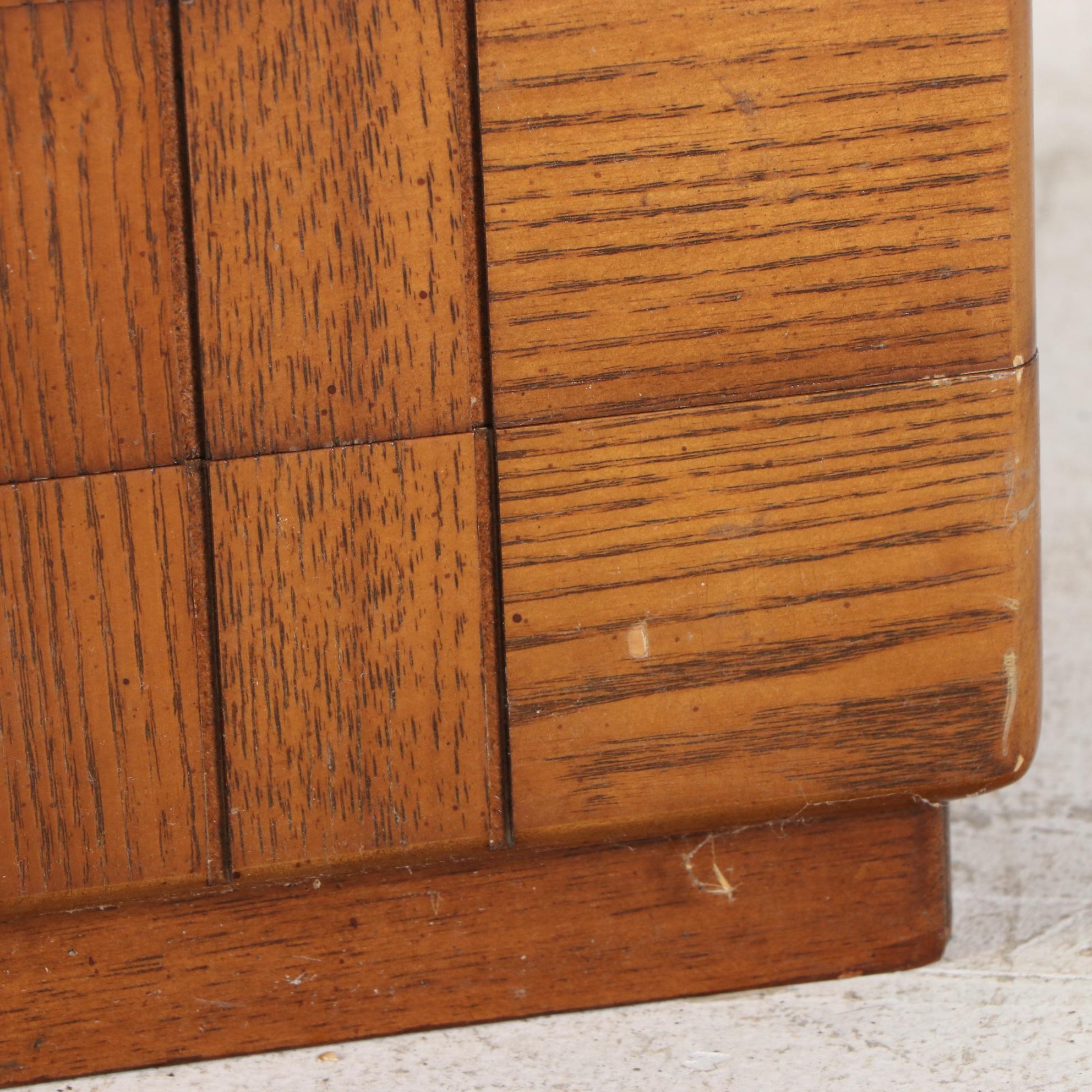 Oak Tabletop Jewelry Armoire, Late 20th Century