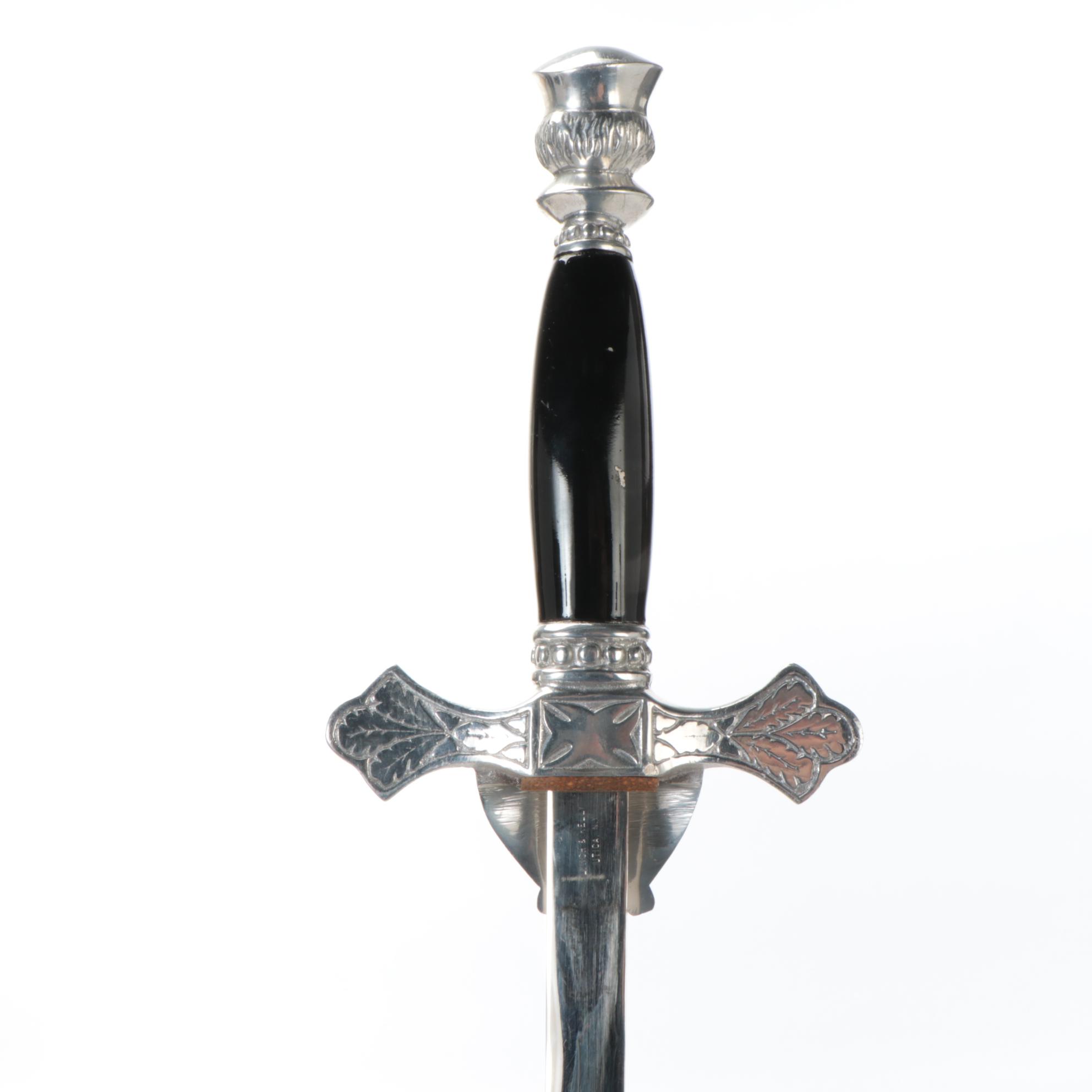 Ceremonial Knights of Columbus Dress Swords in Scabbards