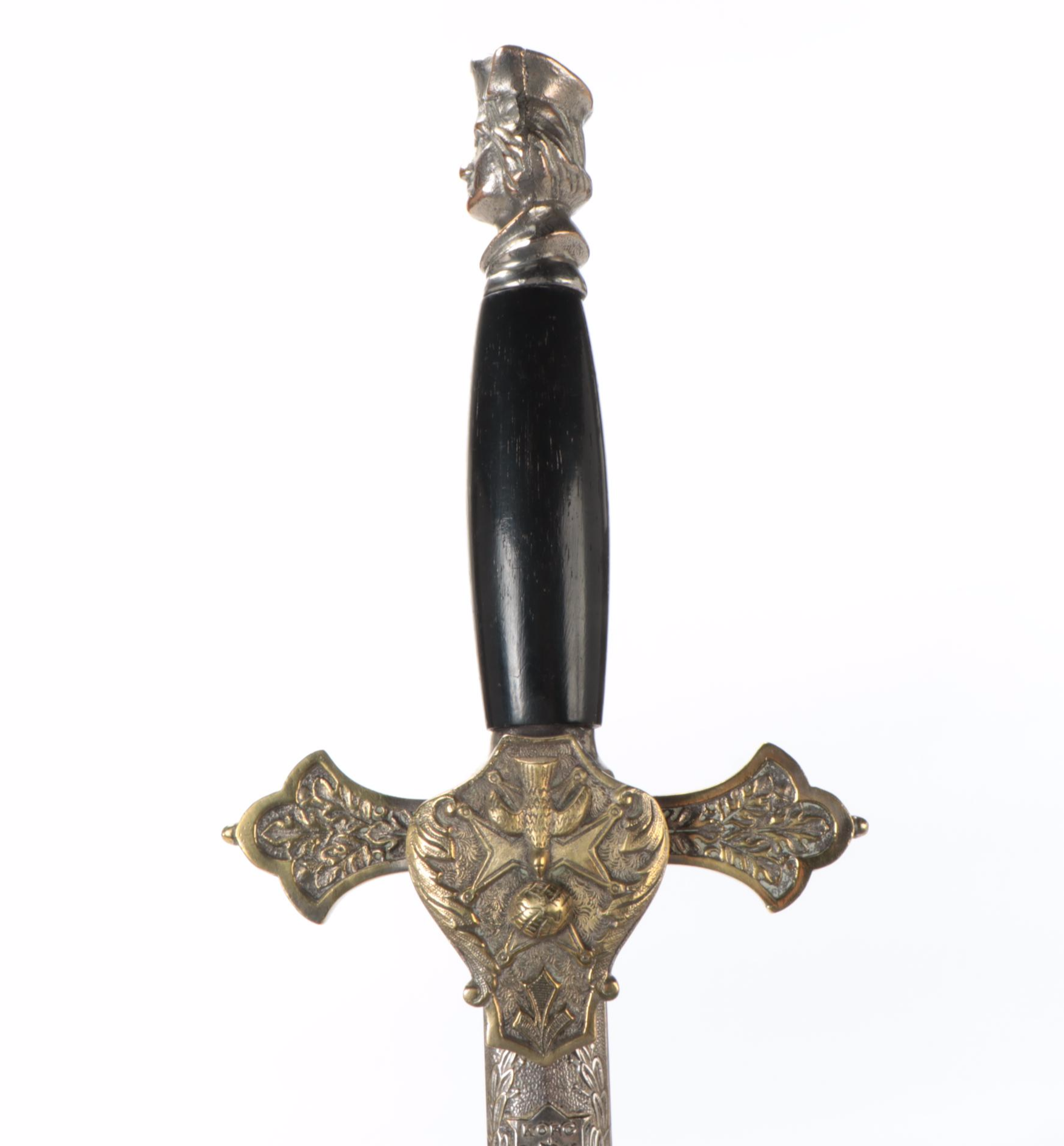 Ceremonial Knights of Columbus Dress Swords in Scabbards