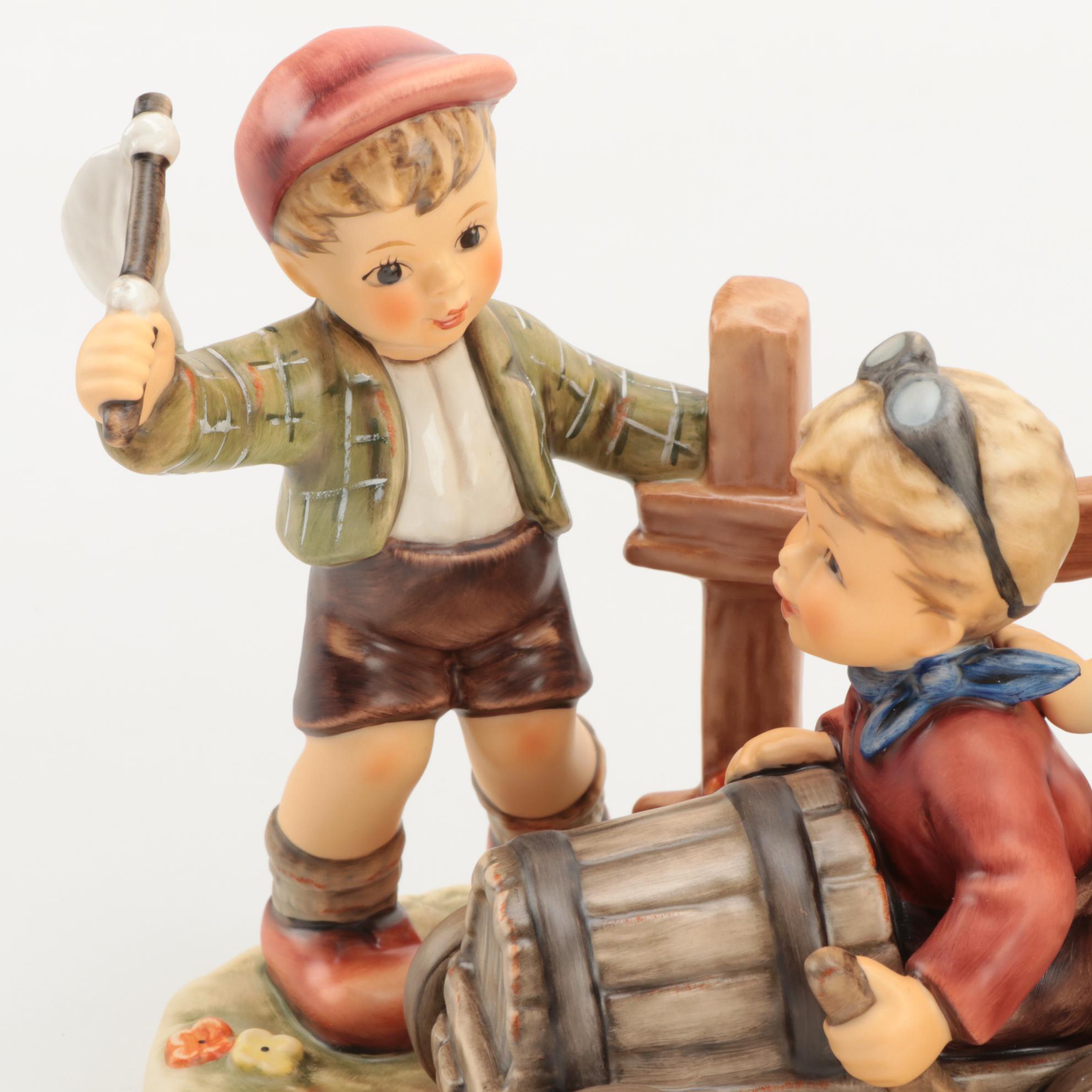 Goebel Hummel Moments in Time "Soap Box Derby" Porcelain Figurine, 2002