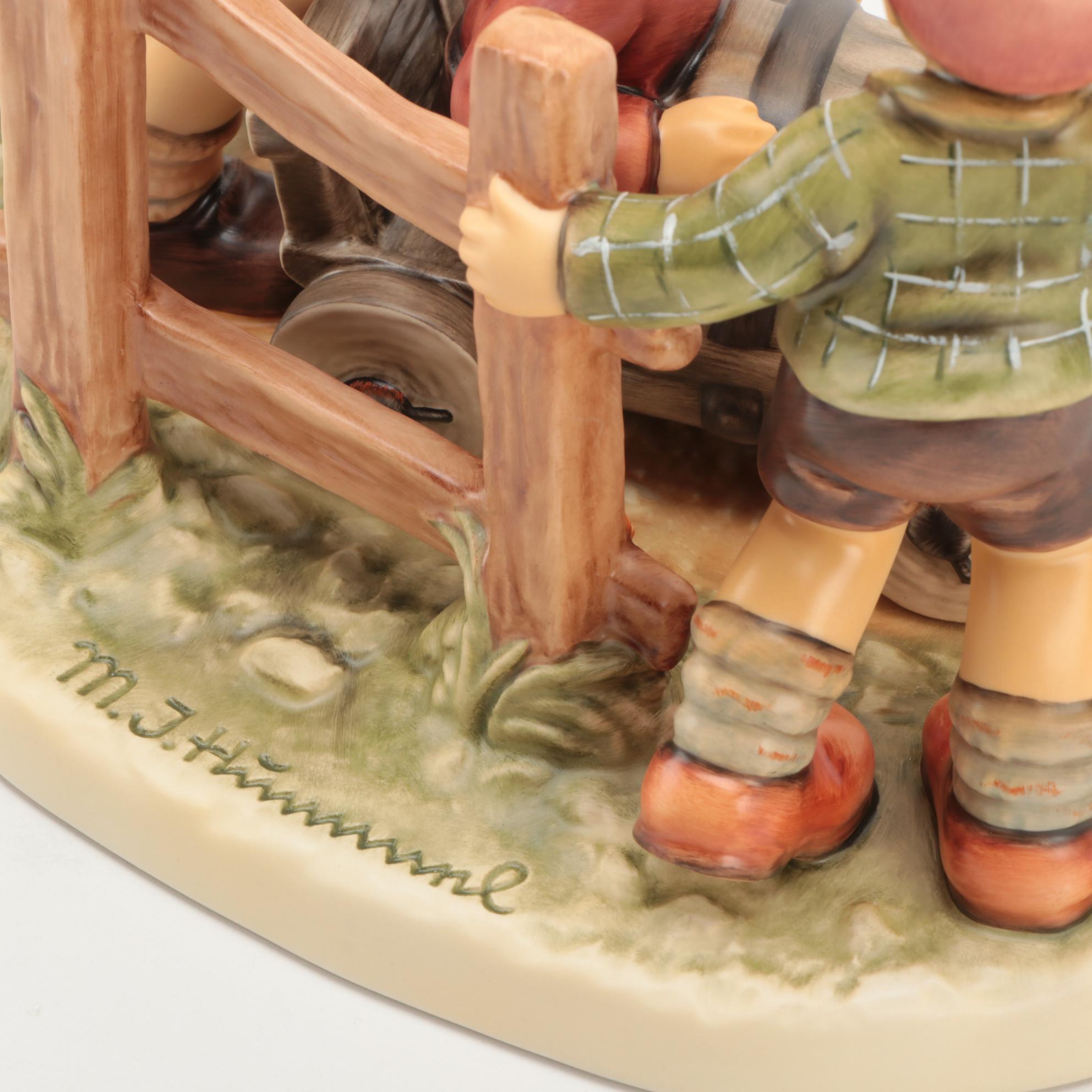 Goebel Hummel Moments in Time "Soap Box Derby" Porcelain Figurine, 2002