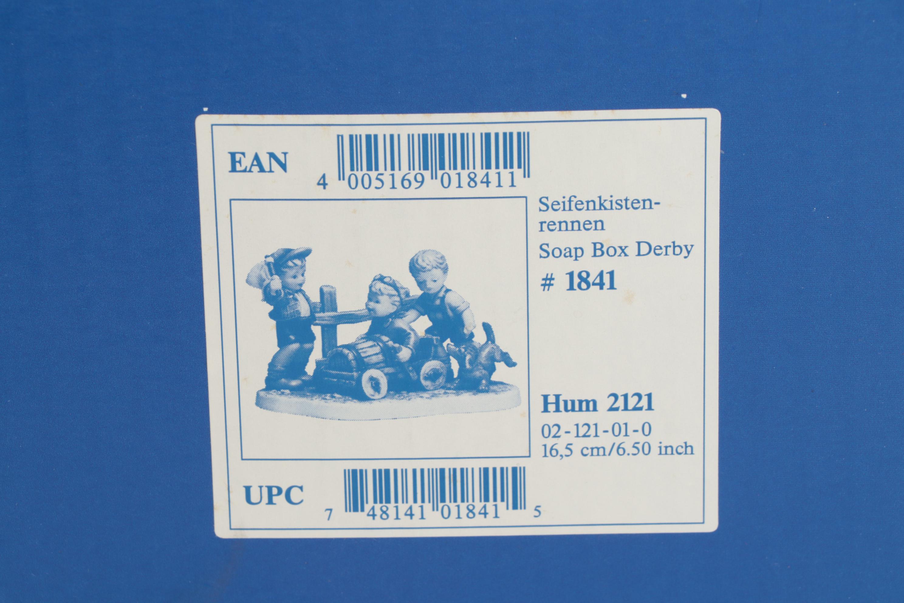 Goebel Hummel Moments in Time "Soap Box Derby" Porcelain Figurine, 2002