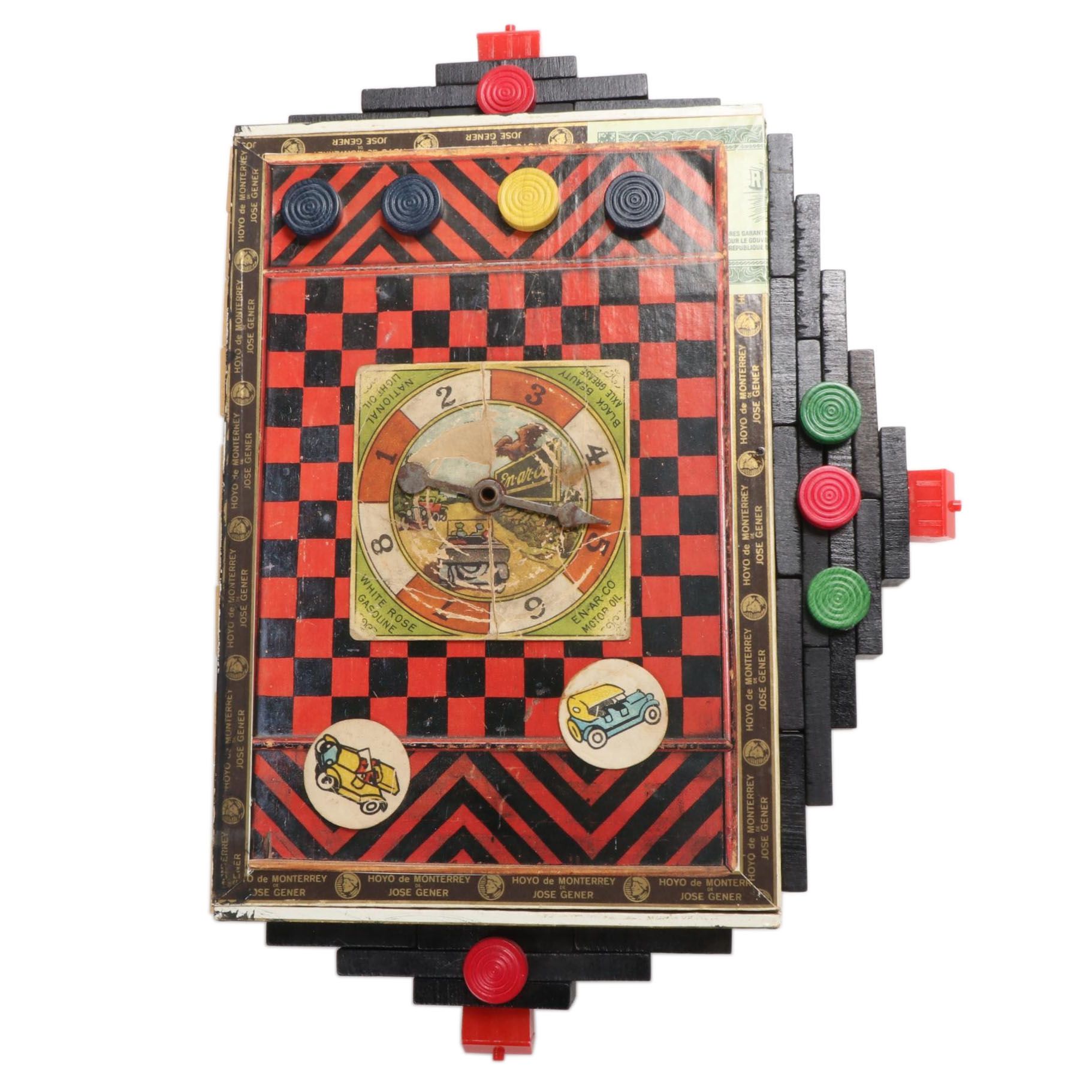 Eric Lubkeman Mixed Media Composition "Game Box One," 1997