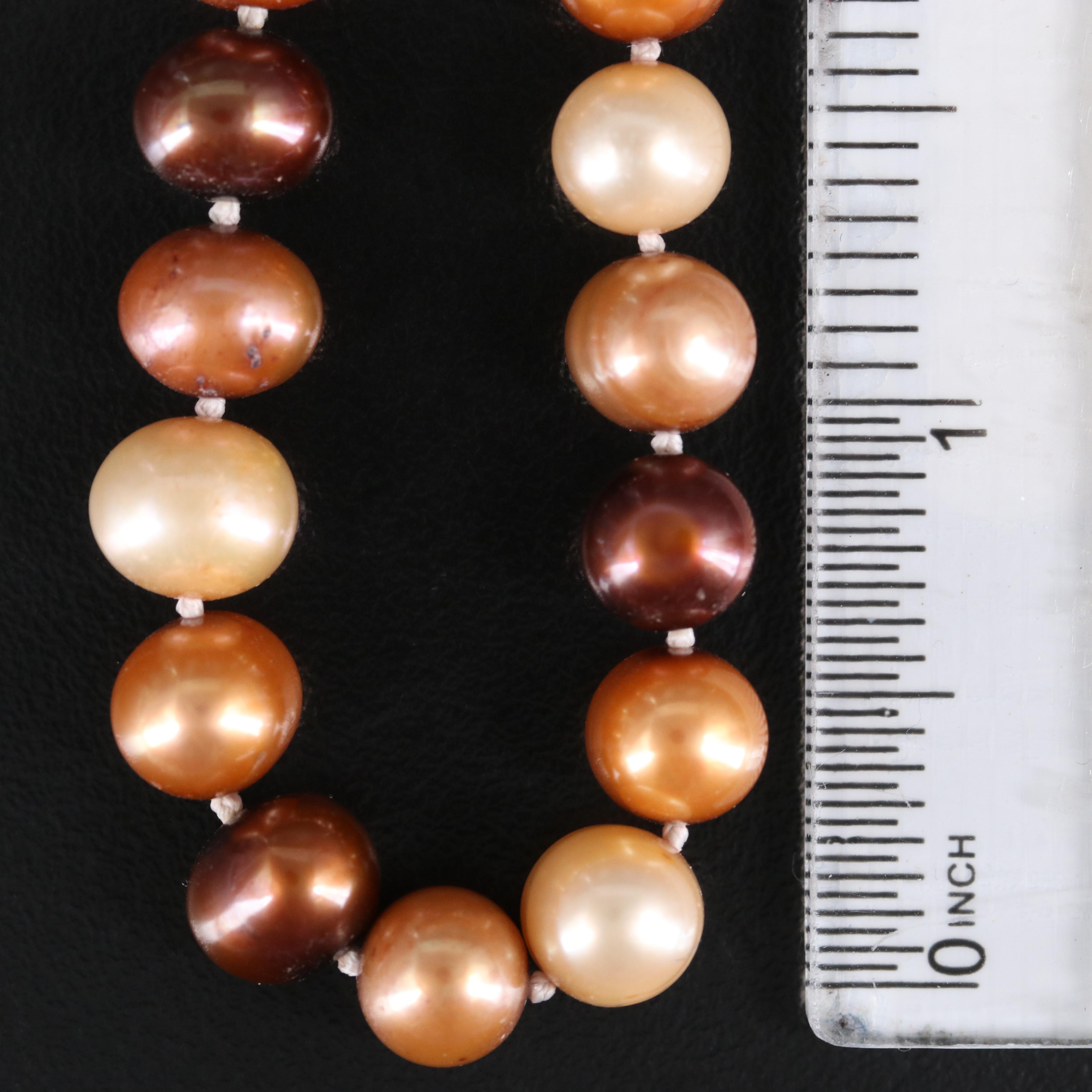 Endless Rope Length Multicolor Pearl Necklace