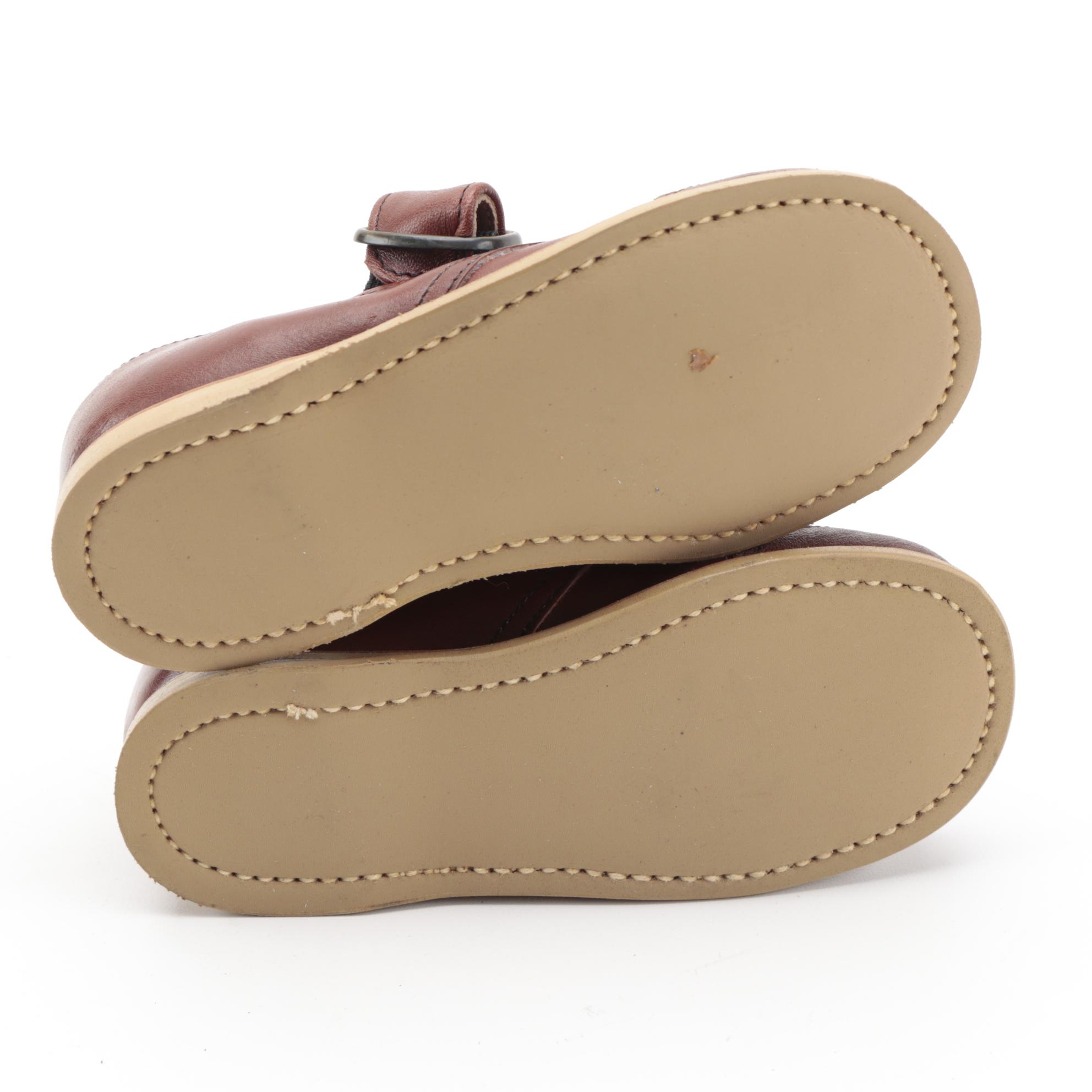 Children's Ruggies by Foot Traits Leather Dress Shoes with Box