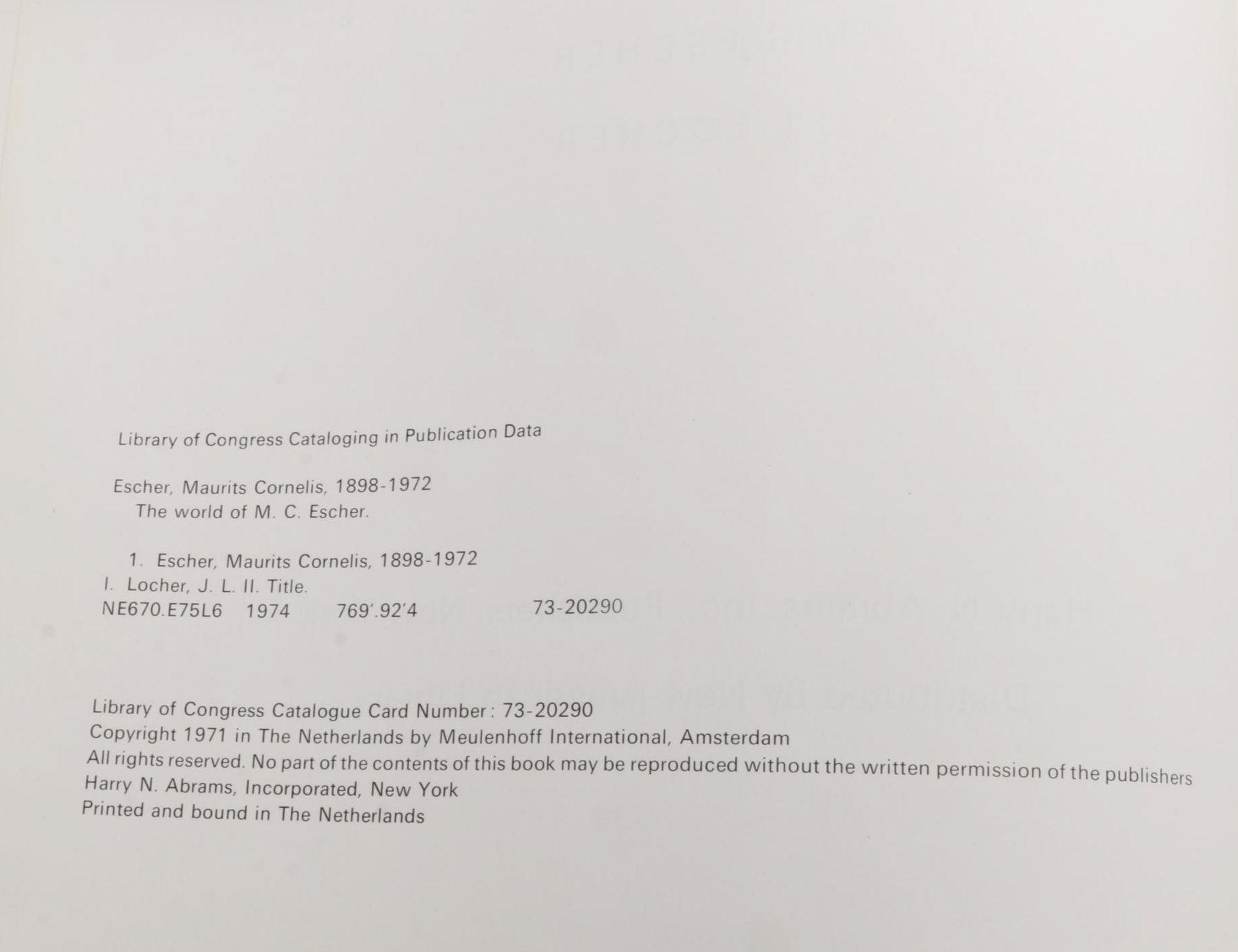 "The World of M.C. Escher" and Other Art Books