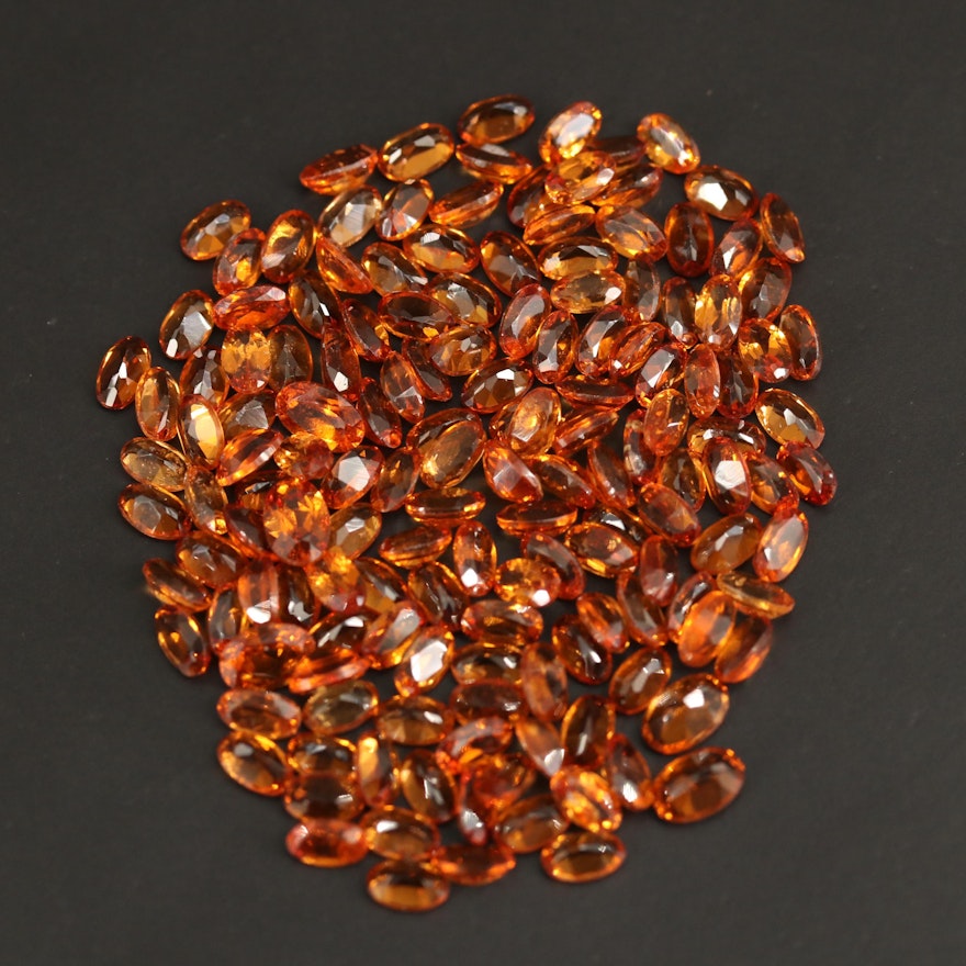 Loose 45.61 CTW Oval Faceted Garnets