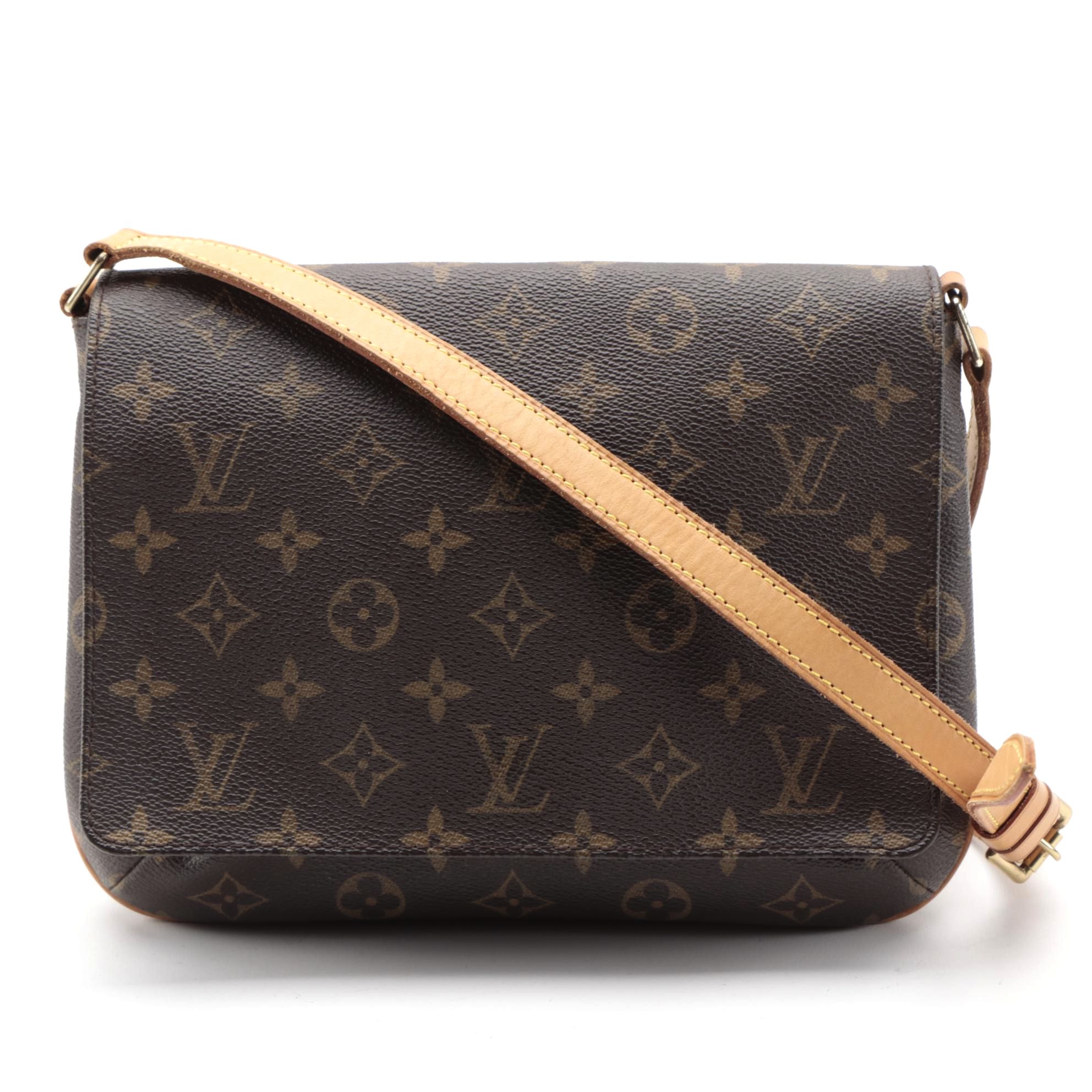 Louis Vuitton Musette Tango Flap Bag in Monogram Canvas