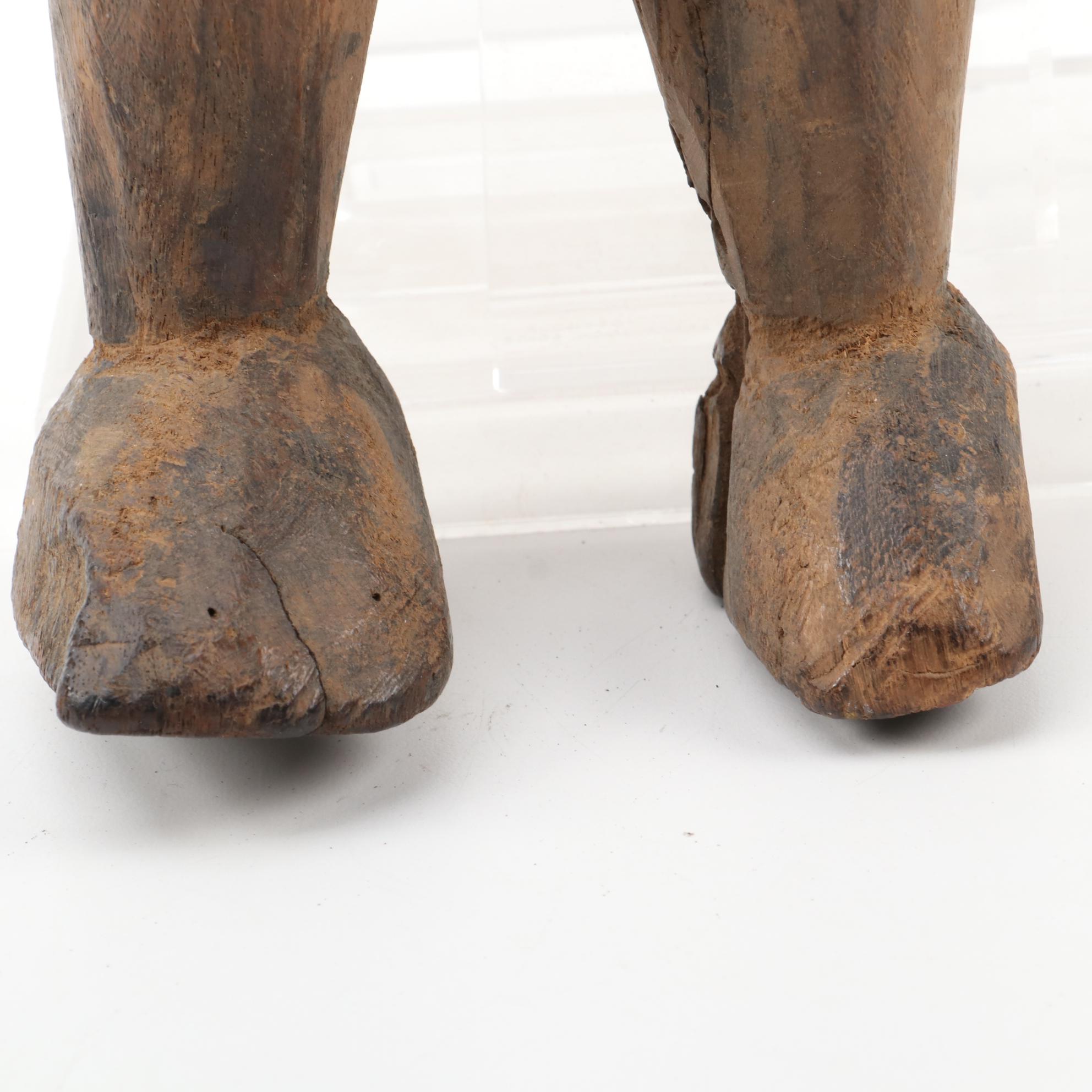 Baule Inspired Heddle Pulley, Asante Style Doll and other Figures, West Africa