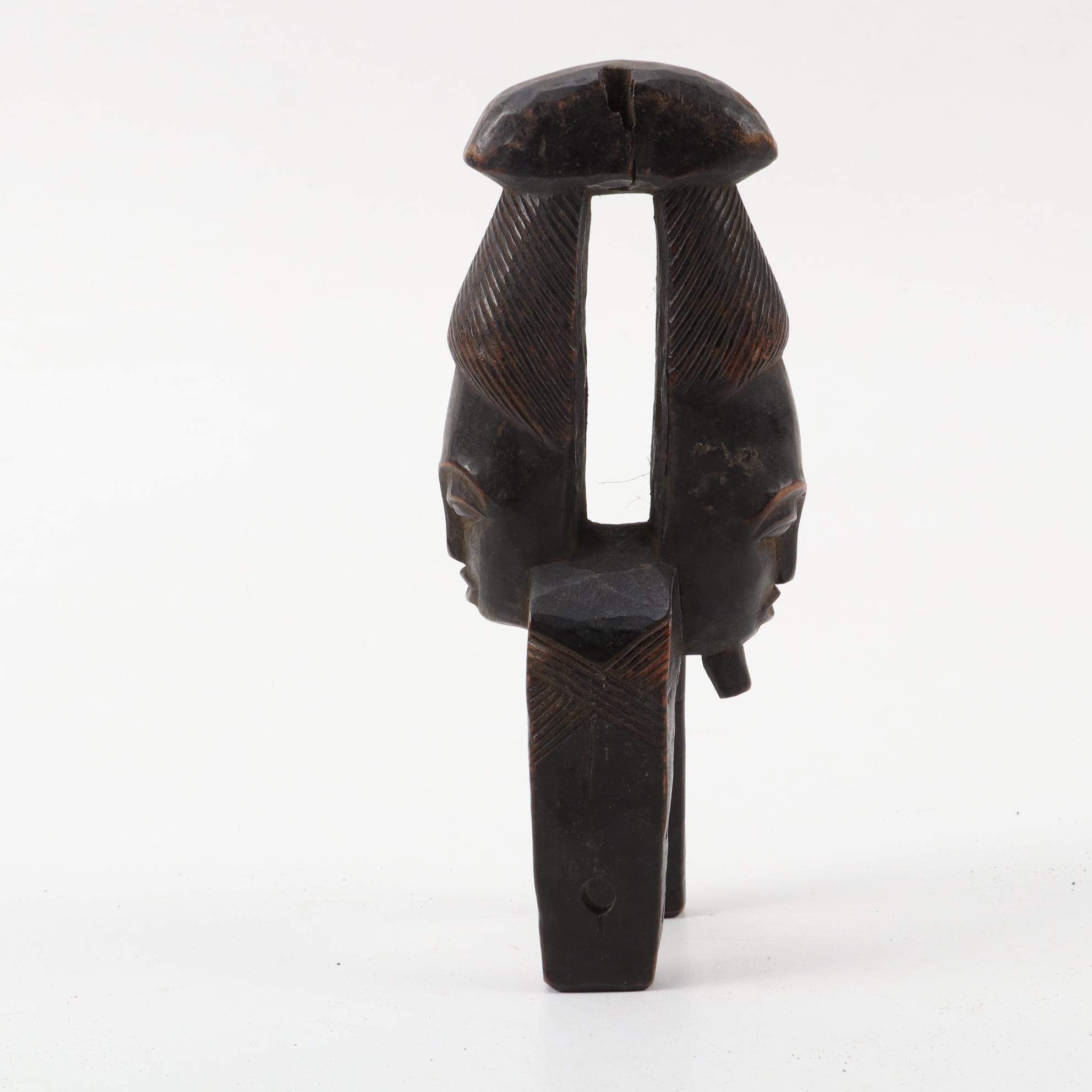 Baule Inspired Heddle Pulley, Asante Style Doll and other Figures, West Africa