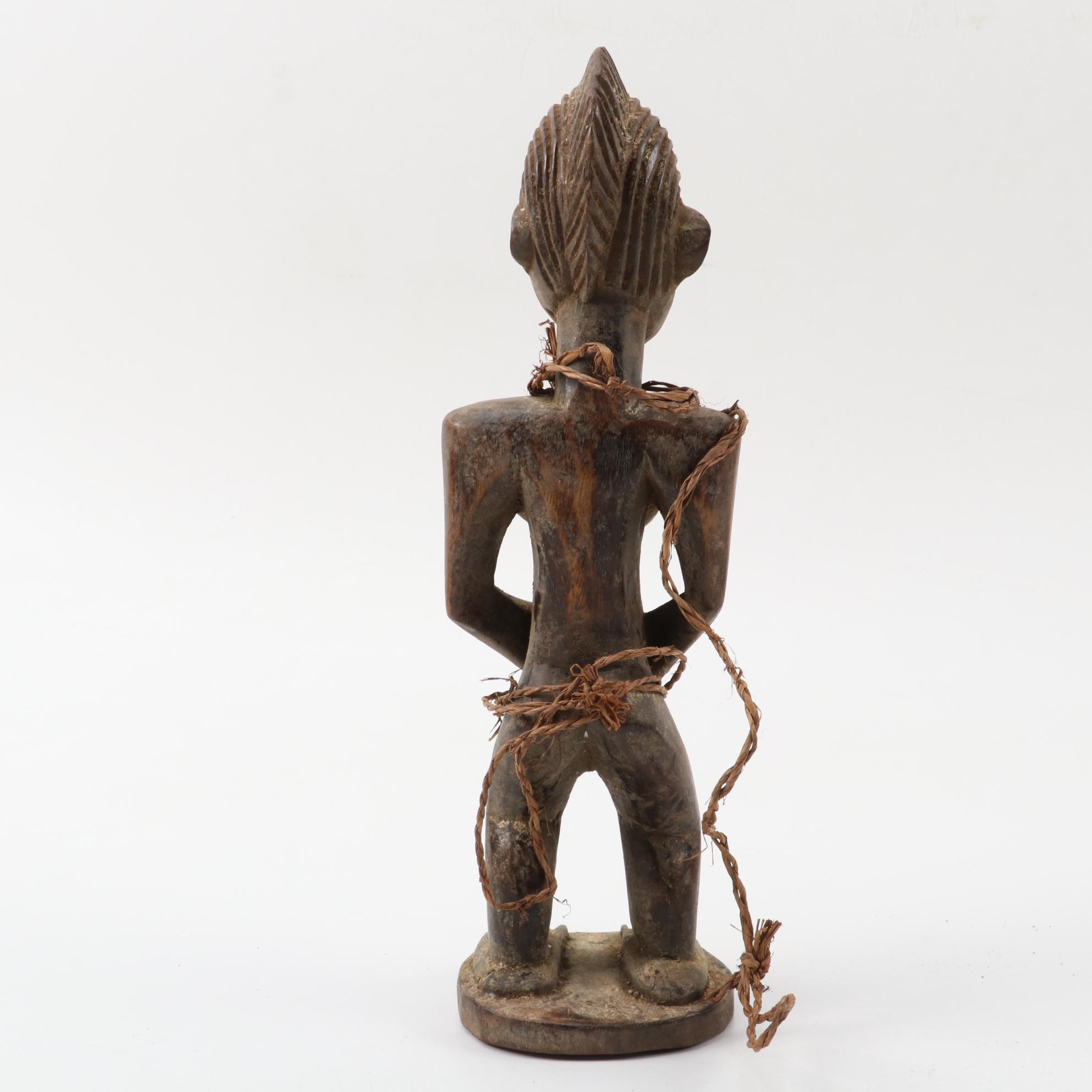 Baule Inspired Heddle Pulley, Asante Style Doll and other Figures, West Africa