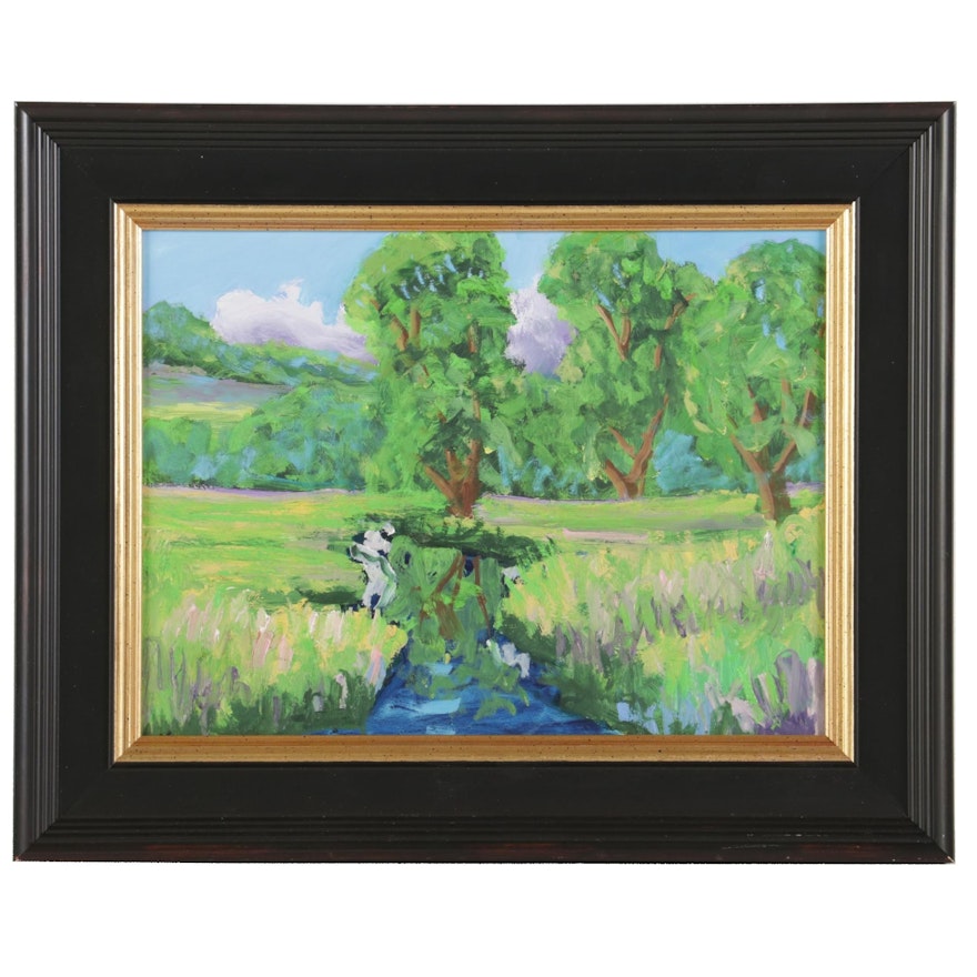 Kenneth R. Burnside Landscape Oil Painting
