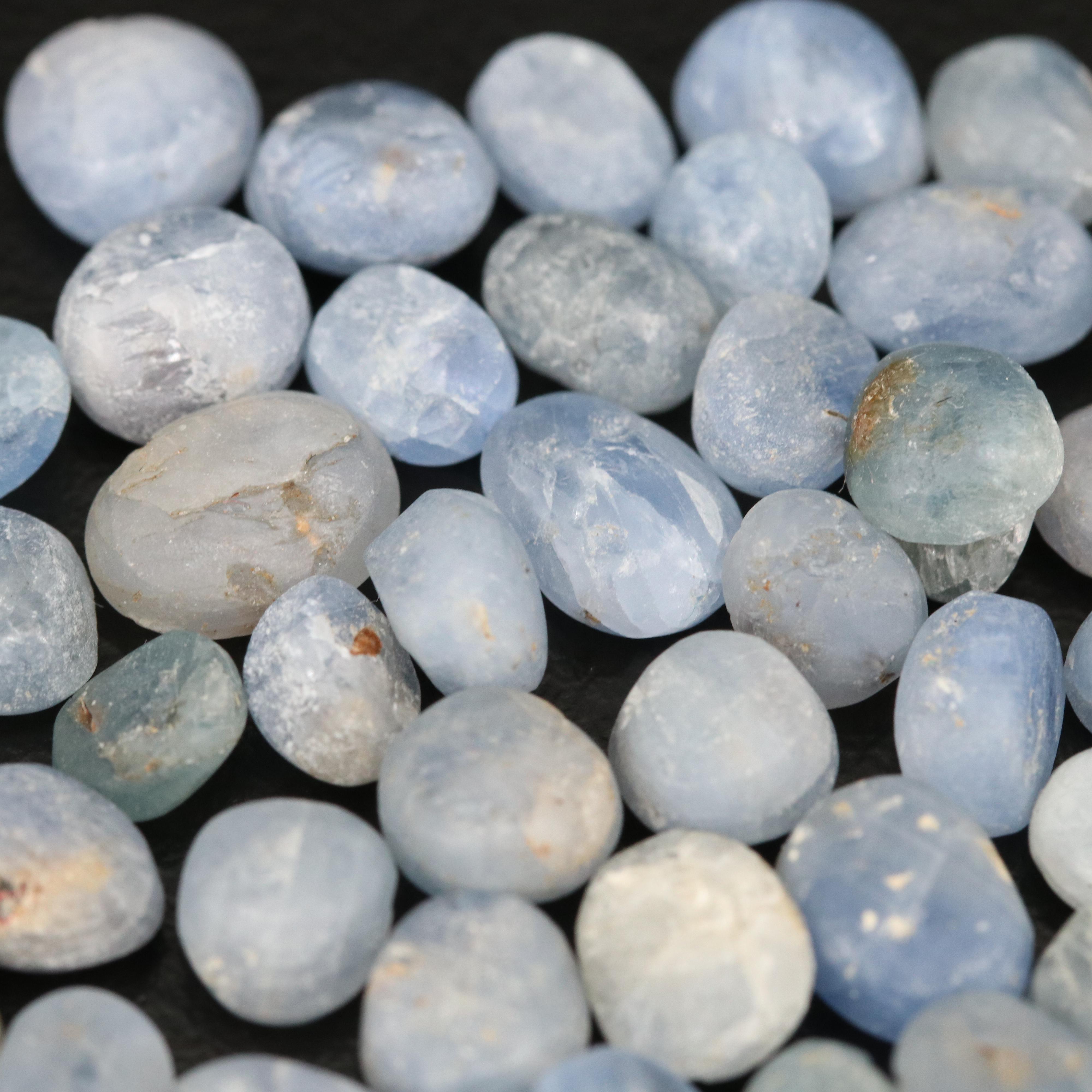 Loose 104.73 CTW Rough Cut Cabochon Corundums