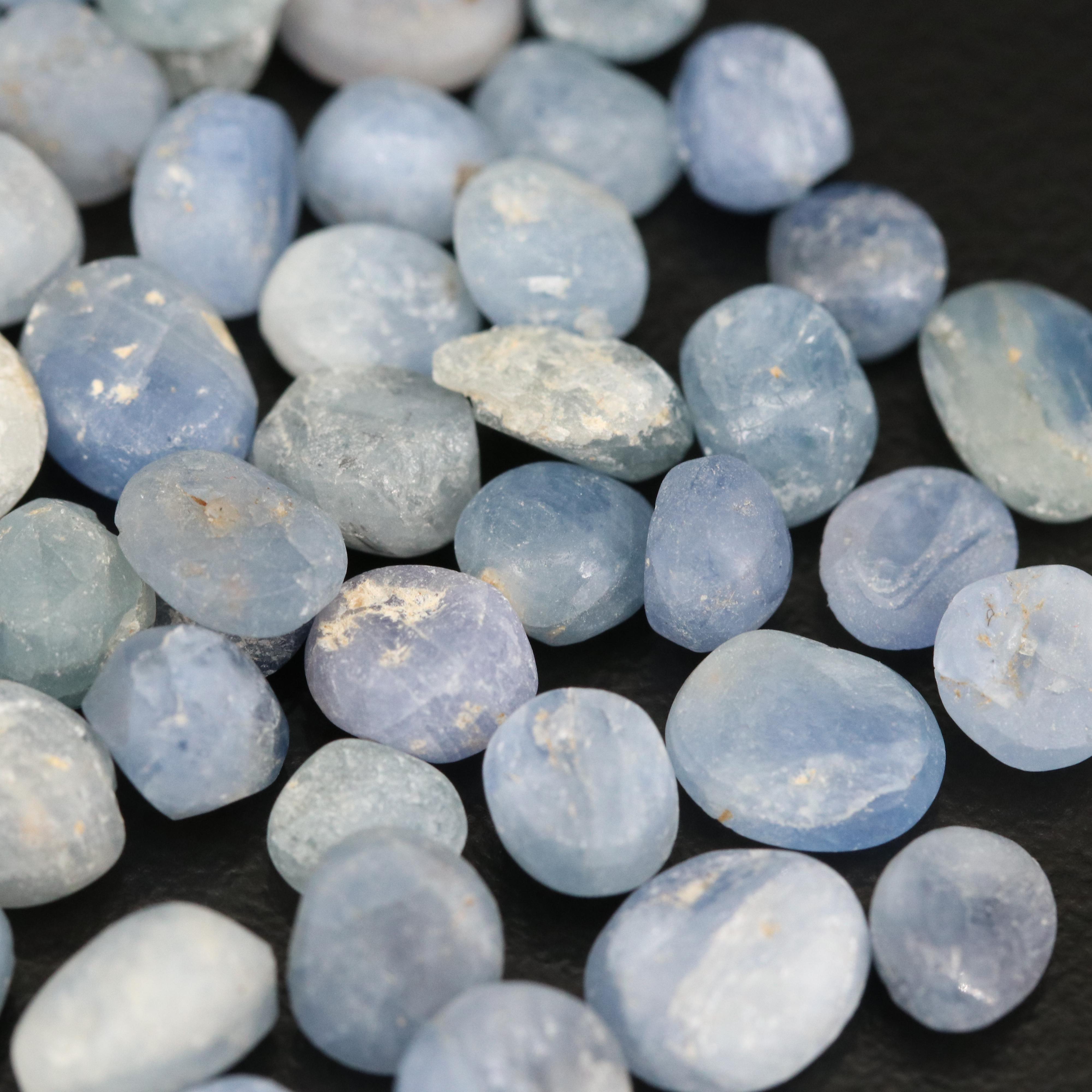 Loose 104.73 CTW Rough Cut Cabochon Corundums