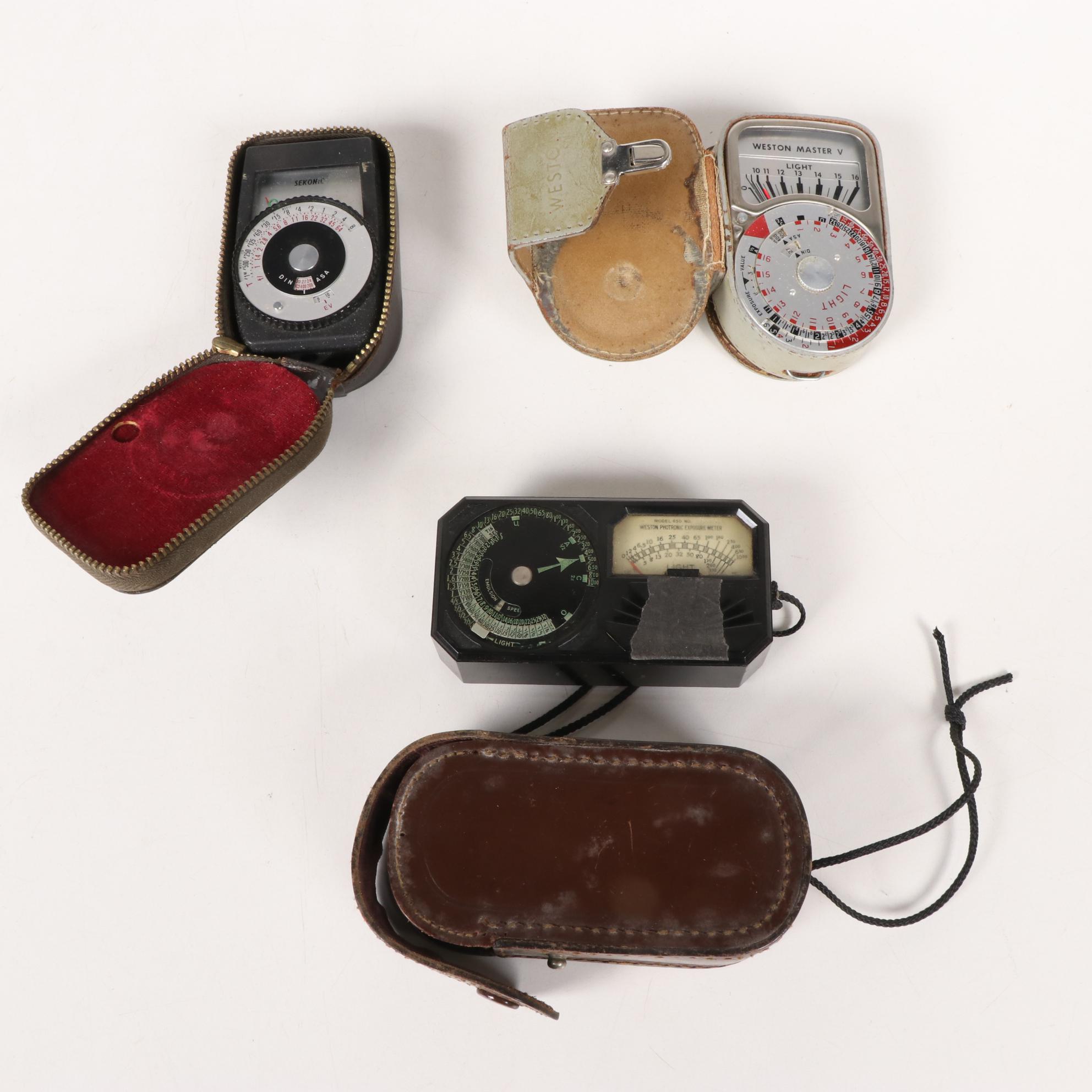 Photography Light Meter Collection, Vintage