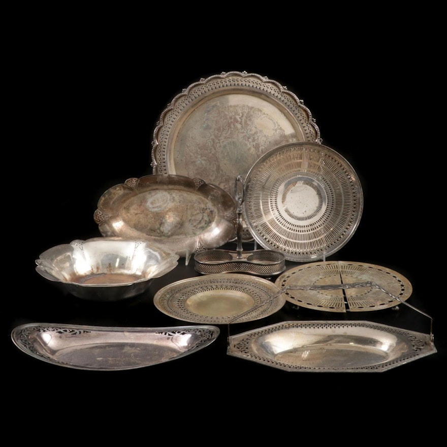 Wilcox and Other  Silver Plate Serveware and Table Accessories, Mid-Late 20th C.